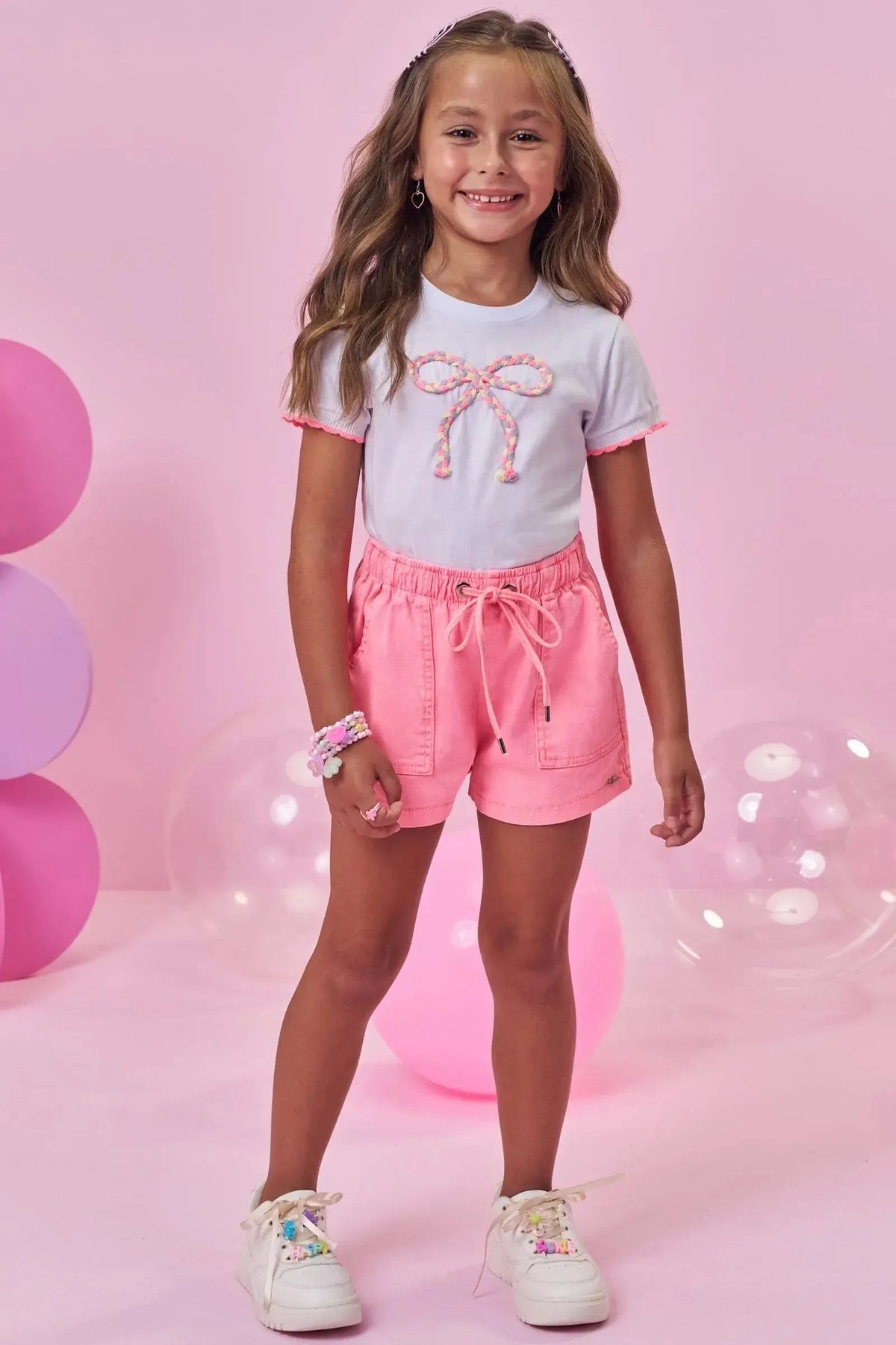 Blusa em Meia Malha 98442 Kukiê Infantil Menina