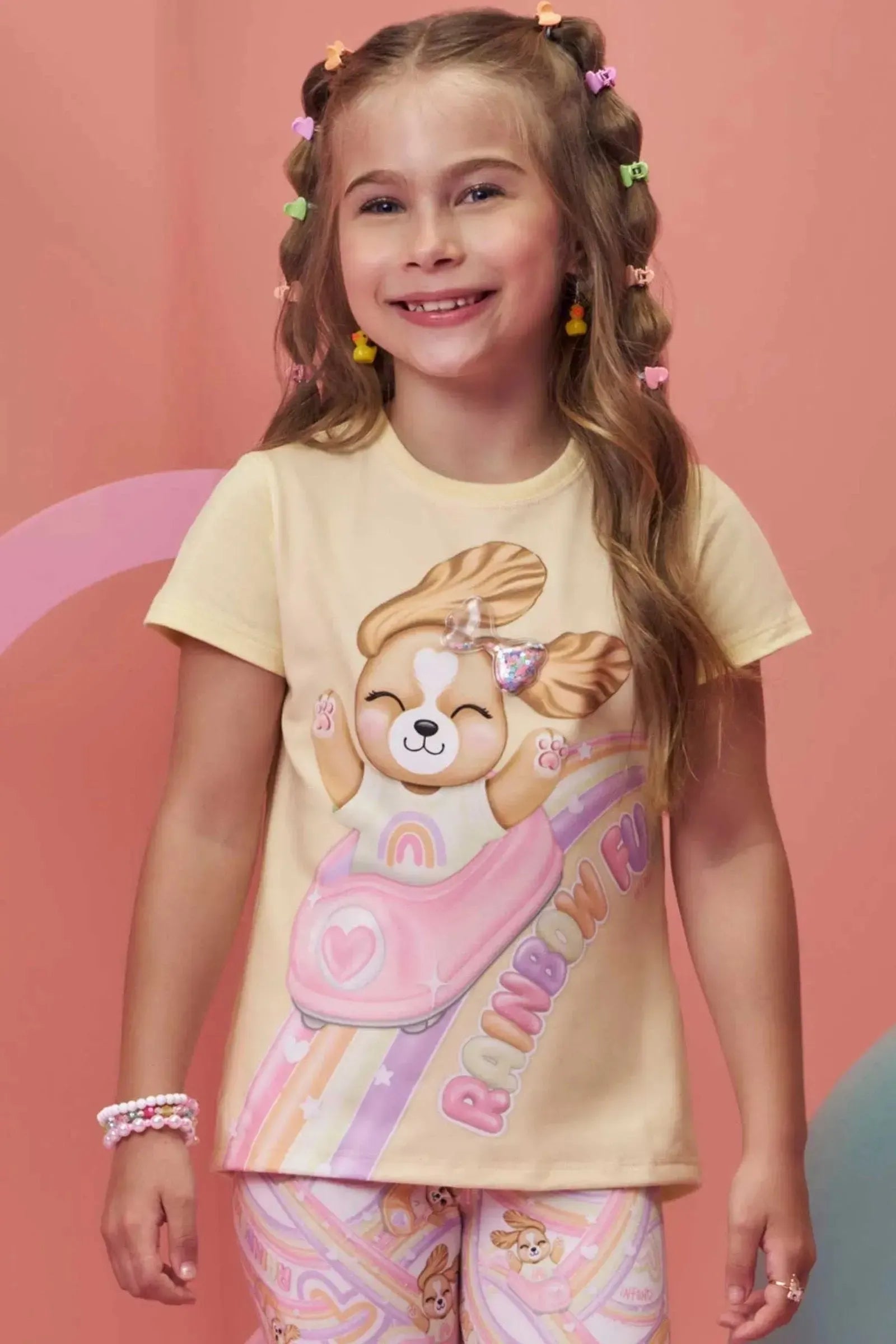 Blusa em Meia Malha 98532 Infanti Infantil Menina