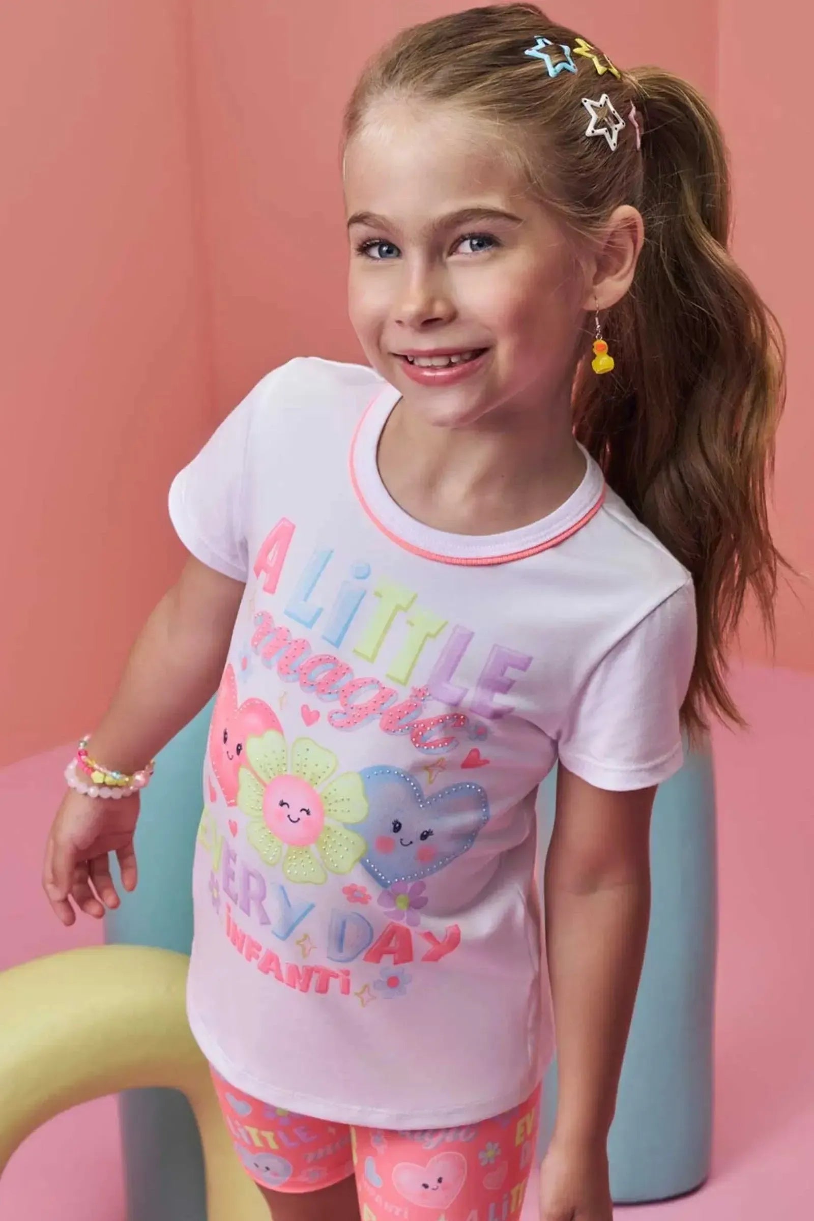 Blusa em Meia Malha 98609 Infanti Infantil Menina