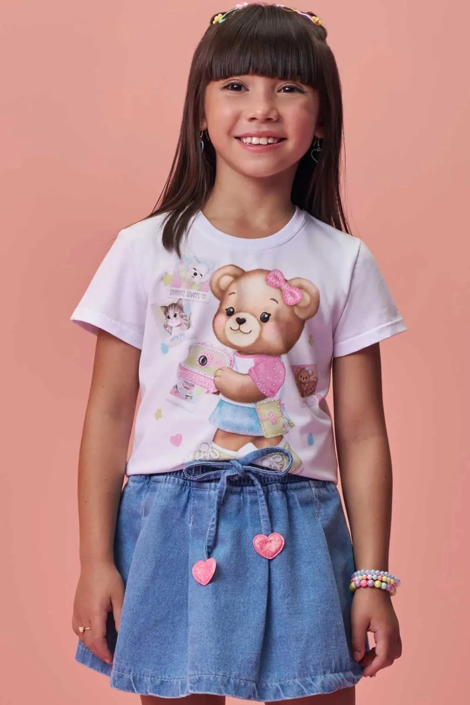 Blusa em Meia Malha 98995 Infanti Infantil Menina