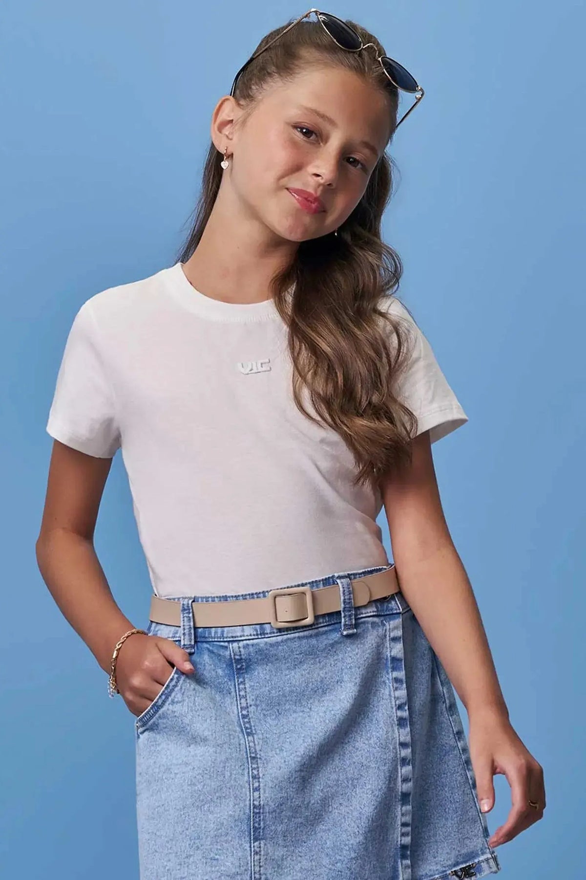 Blusa em Meia Malha 99095 Vic Teen Menina