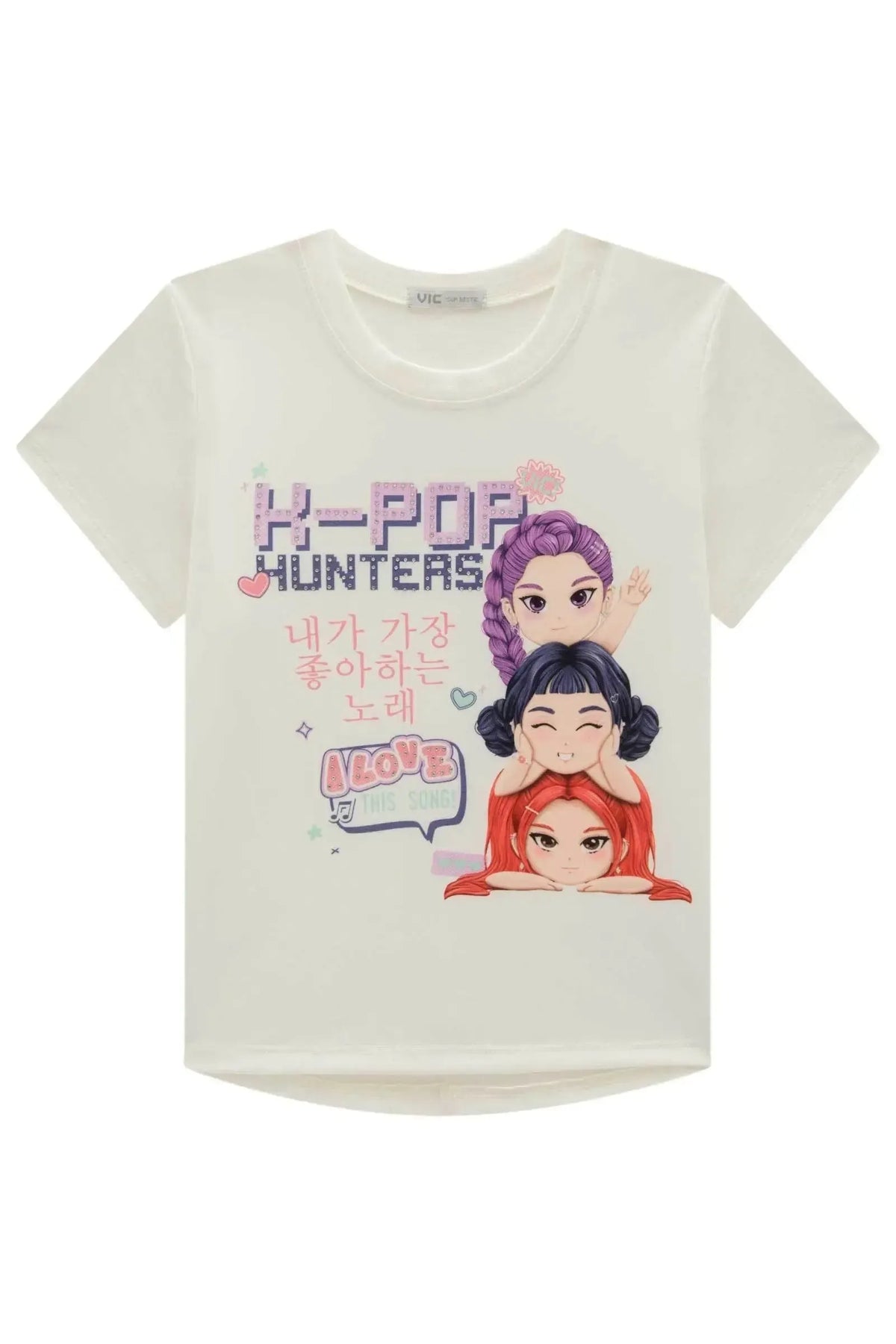 Blusa em Meia Malha 99098 Vic Teen Menina
