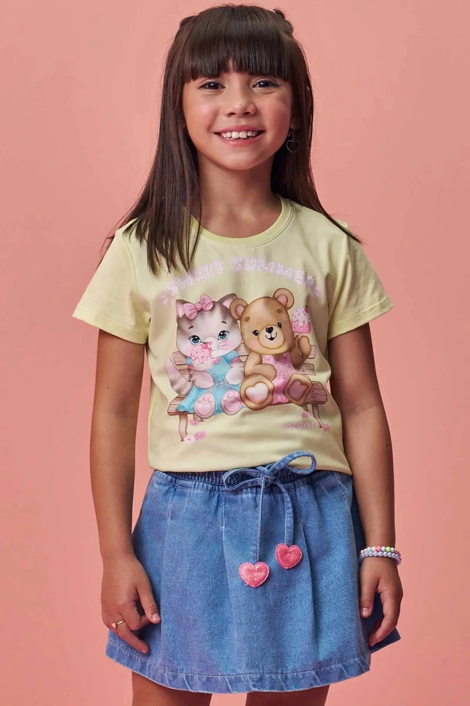 Blusa em Meia Malha 99388 Infanti Infantil Menina