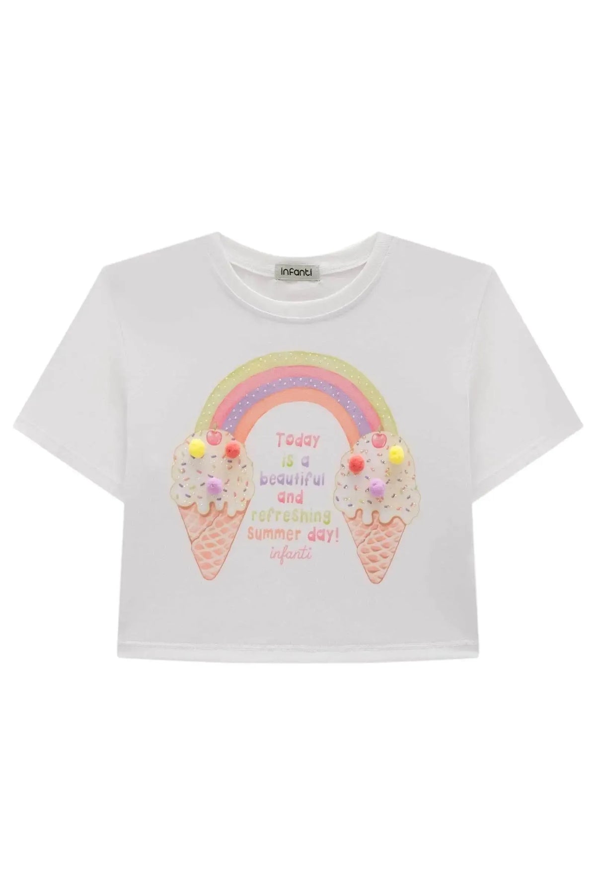 Blusa em Meia Malha 99391 Infanti Infantil Menina