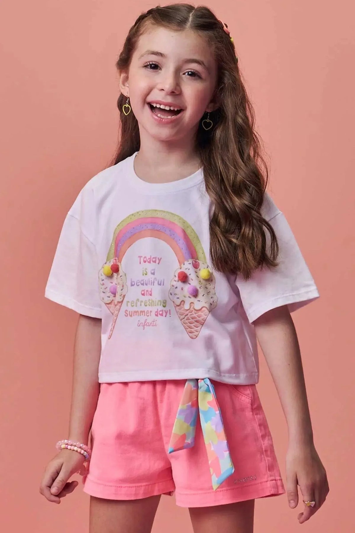 Blusa em Meia Malha 99391 Infanti Infantil Menina