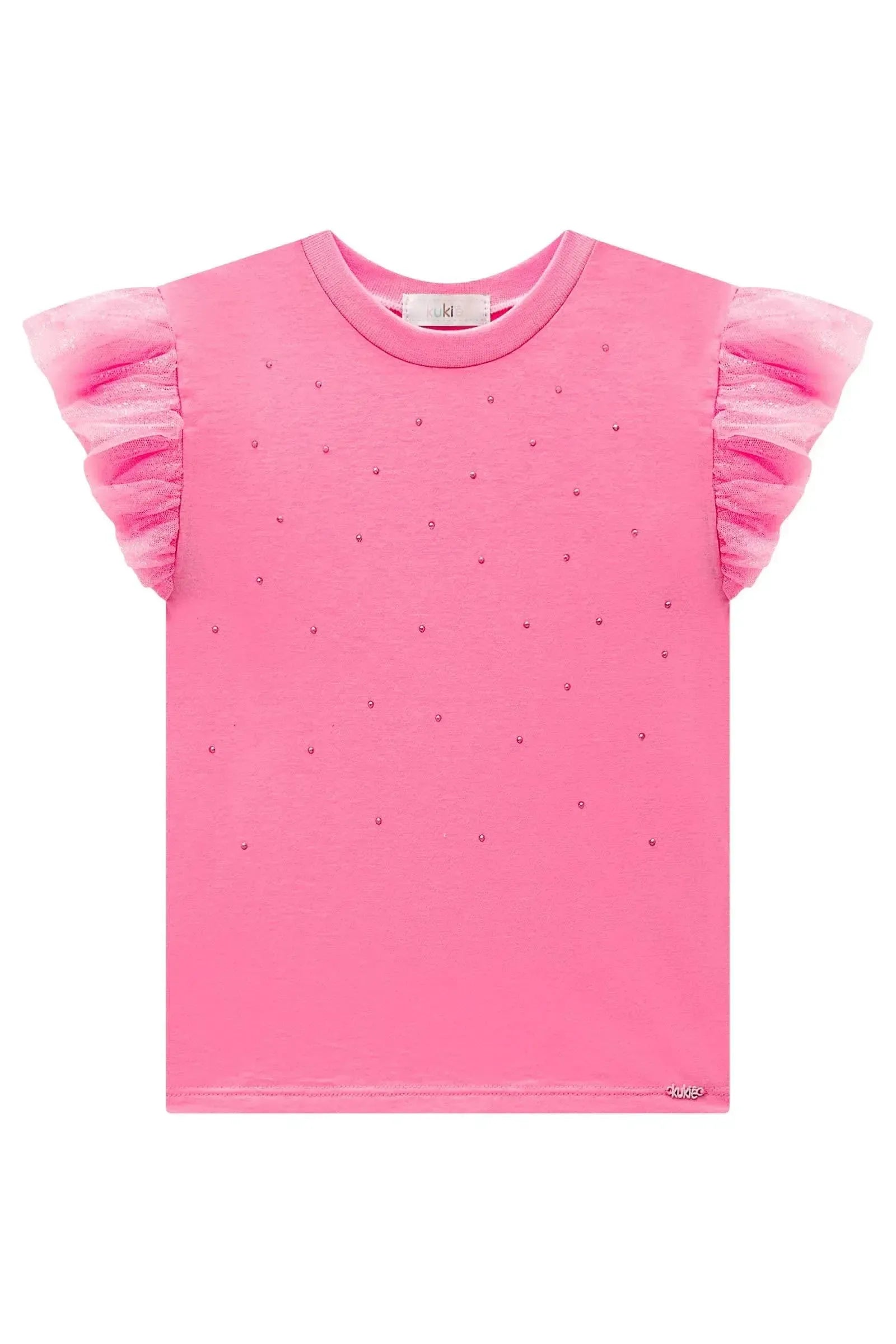 Blusa em Meia Malha 99431 Kukiê Infantil Menina