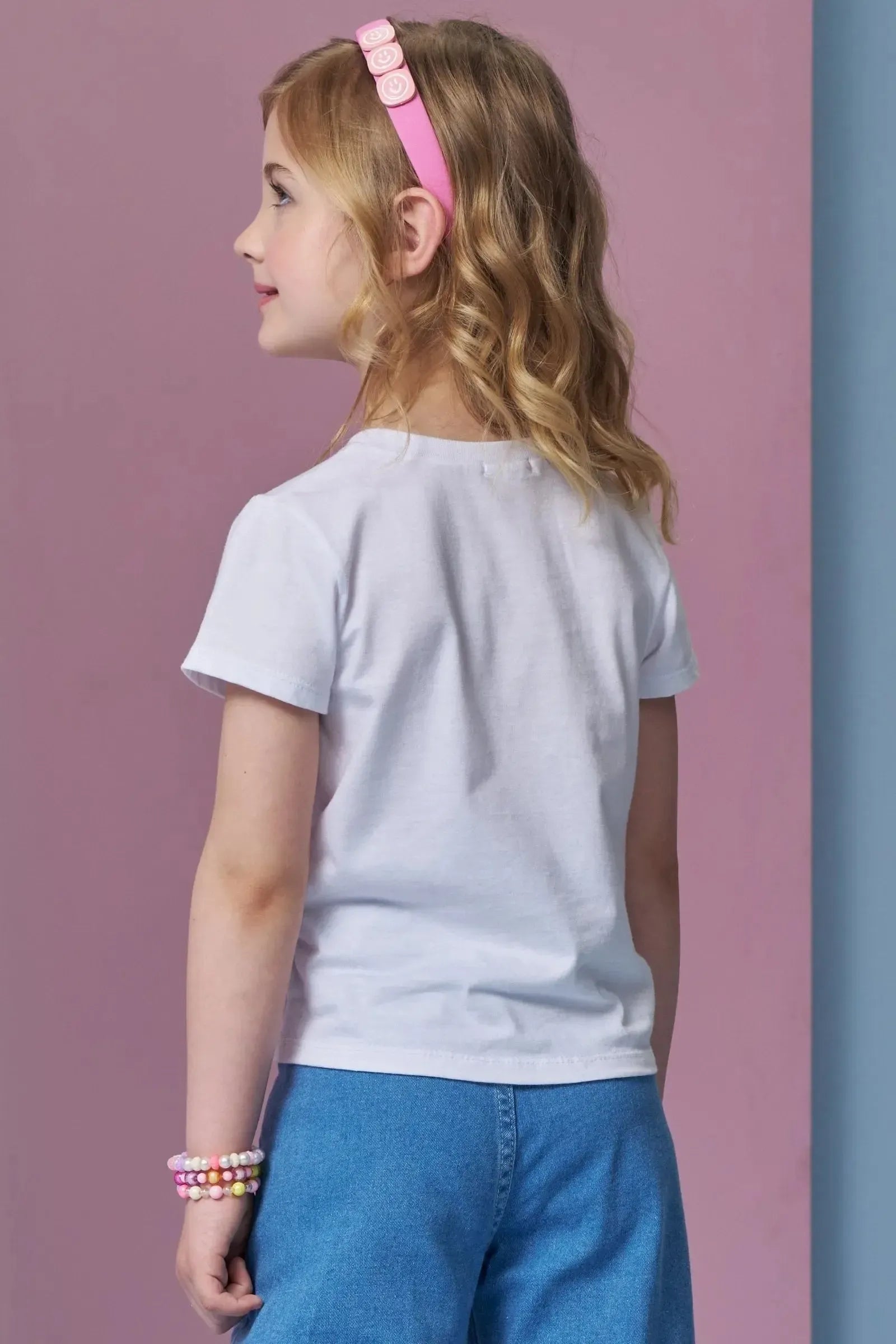 Blusa em Meia Malha. Acompanha Kits Pulseiras 93433 Infanti Infantil Menina