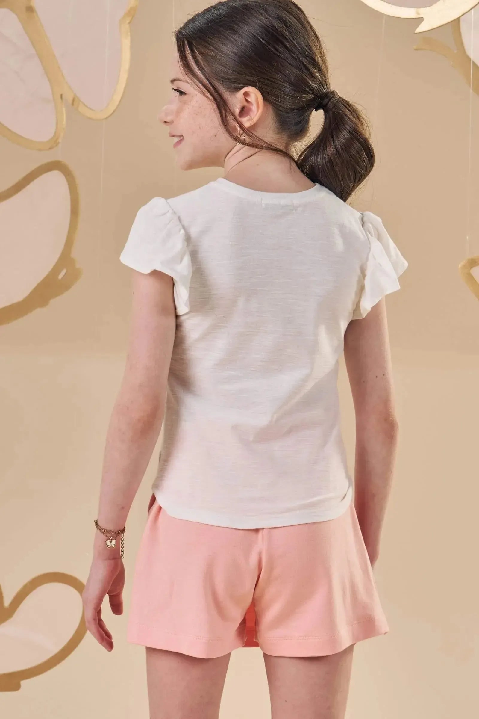 Blusa em Meia Malha Flamê 87248 Infanti Infantil Menina