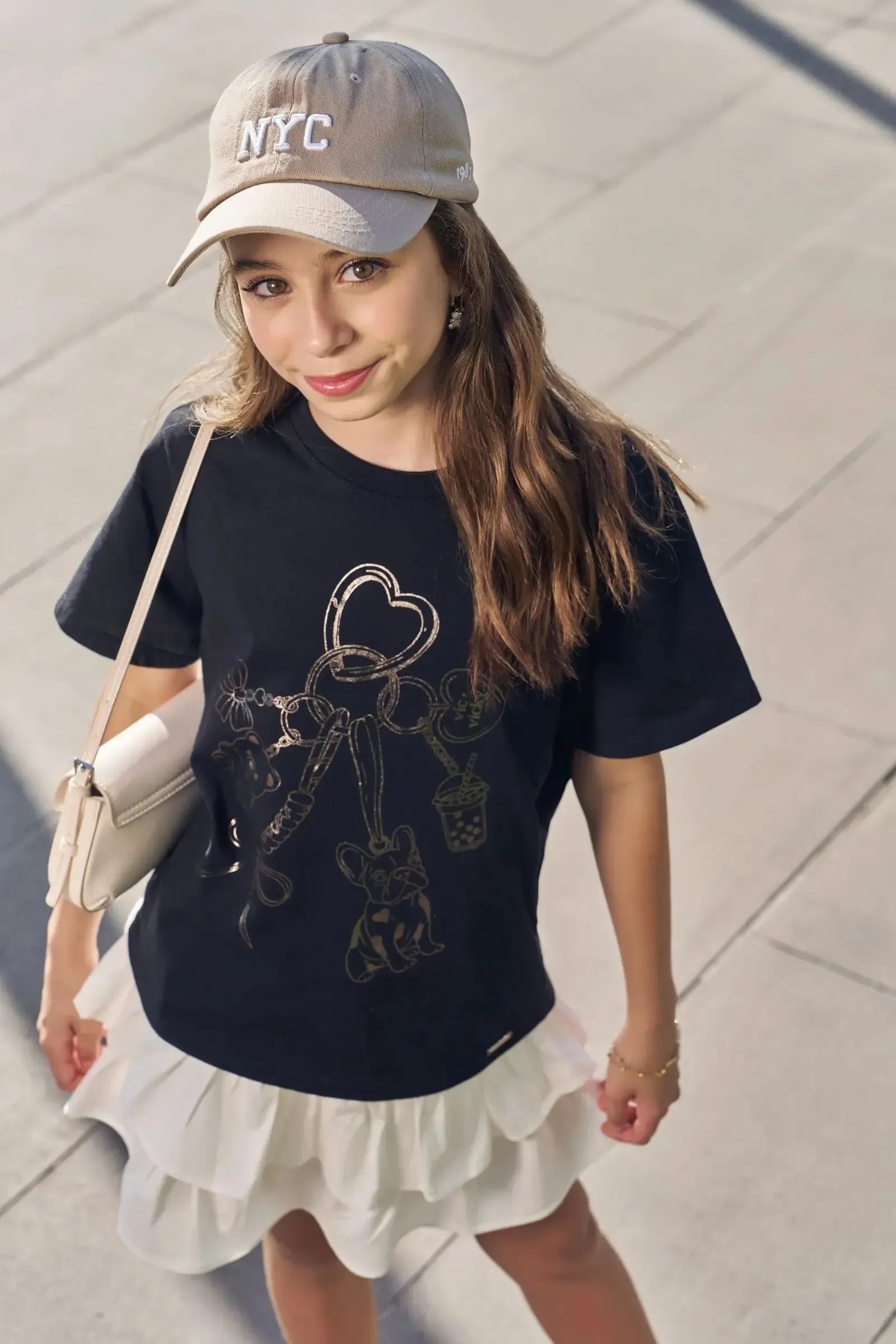 Blusa em Meia Malha 95605 Vic&Vicky Teen Menina