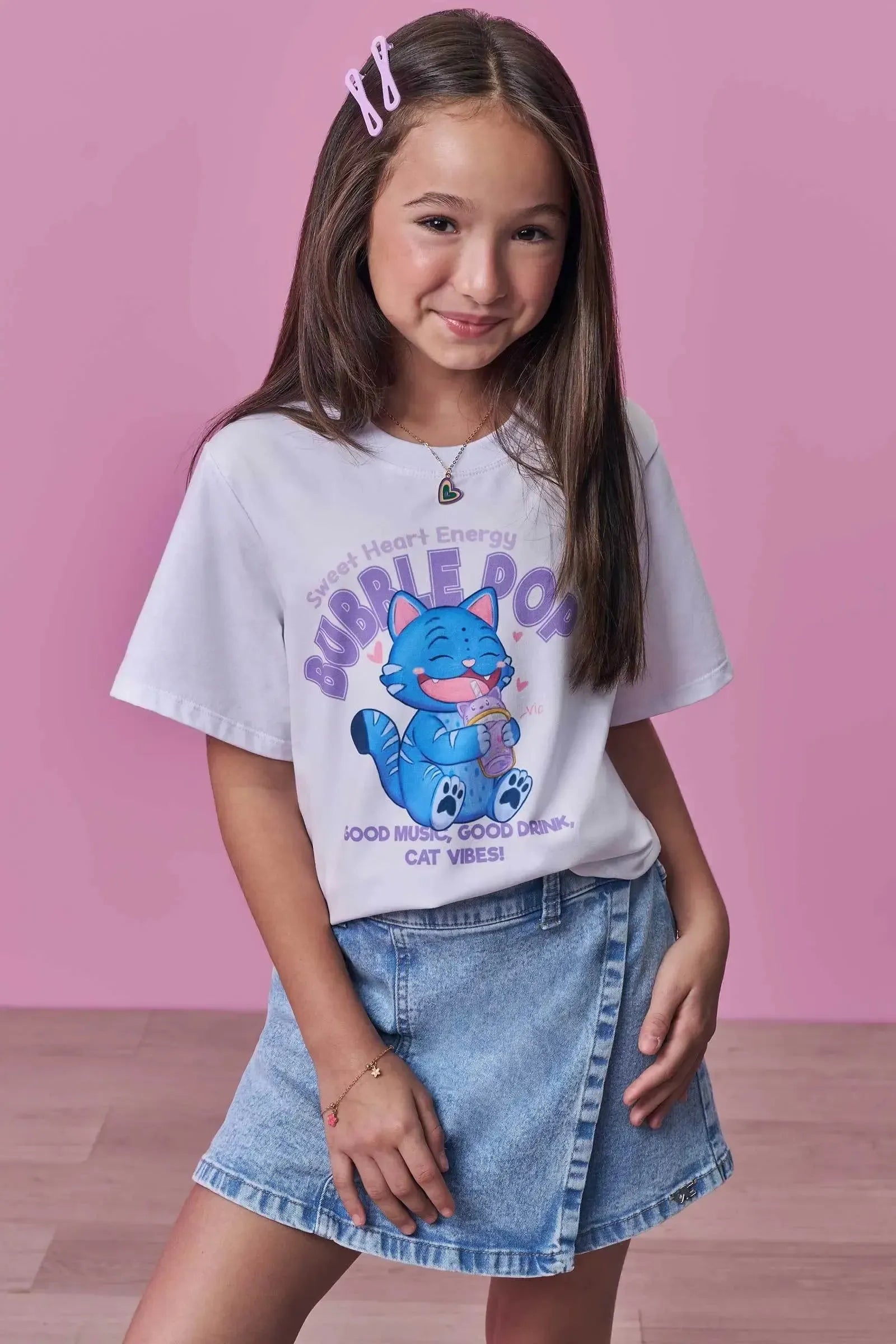 Blusa em Meia Malha 98863 Vic Teen Menina