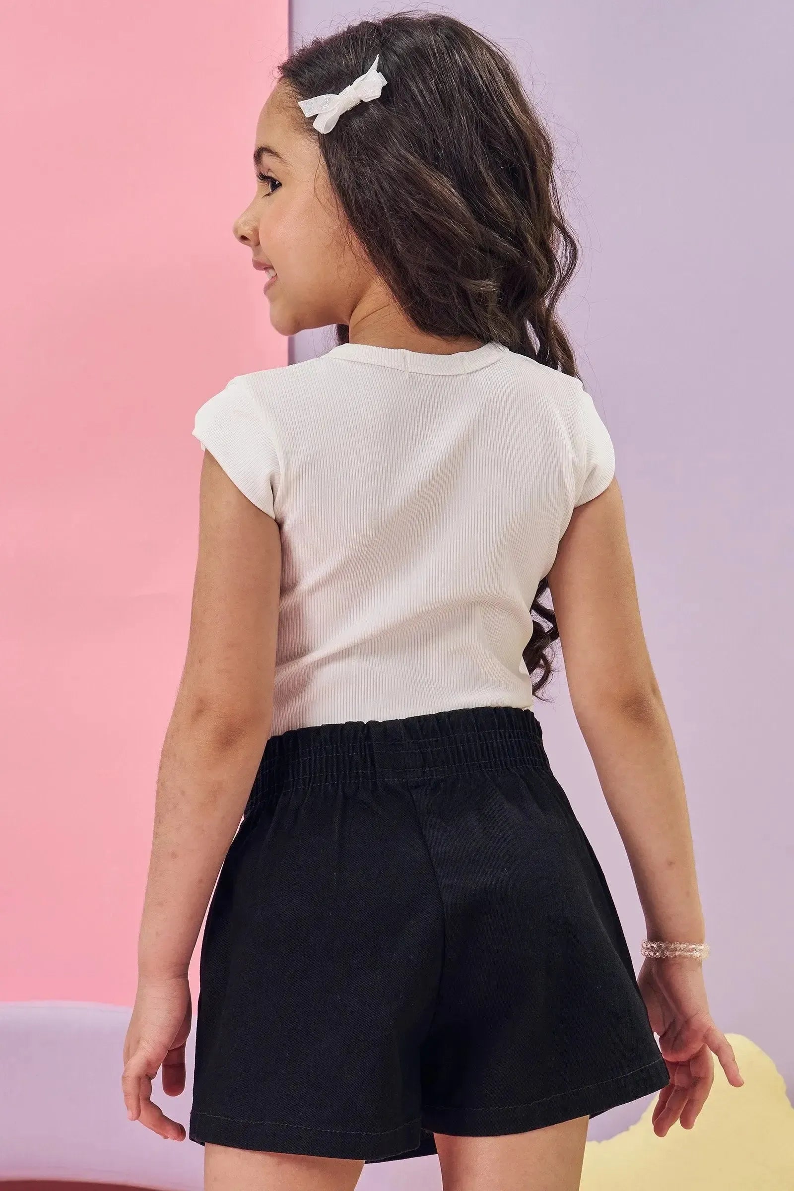 Blusa em Ribana Fancy 82979 Kukiê Infantil Menina