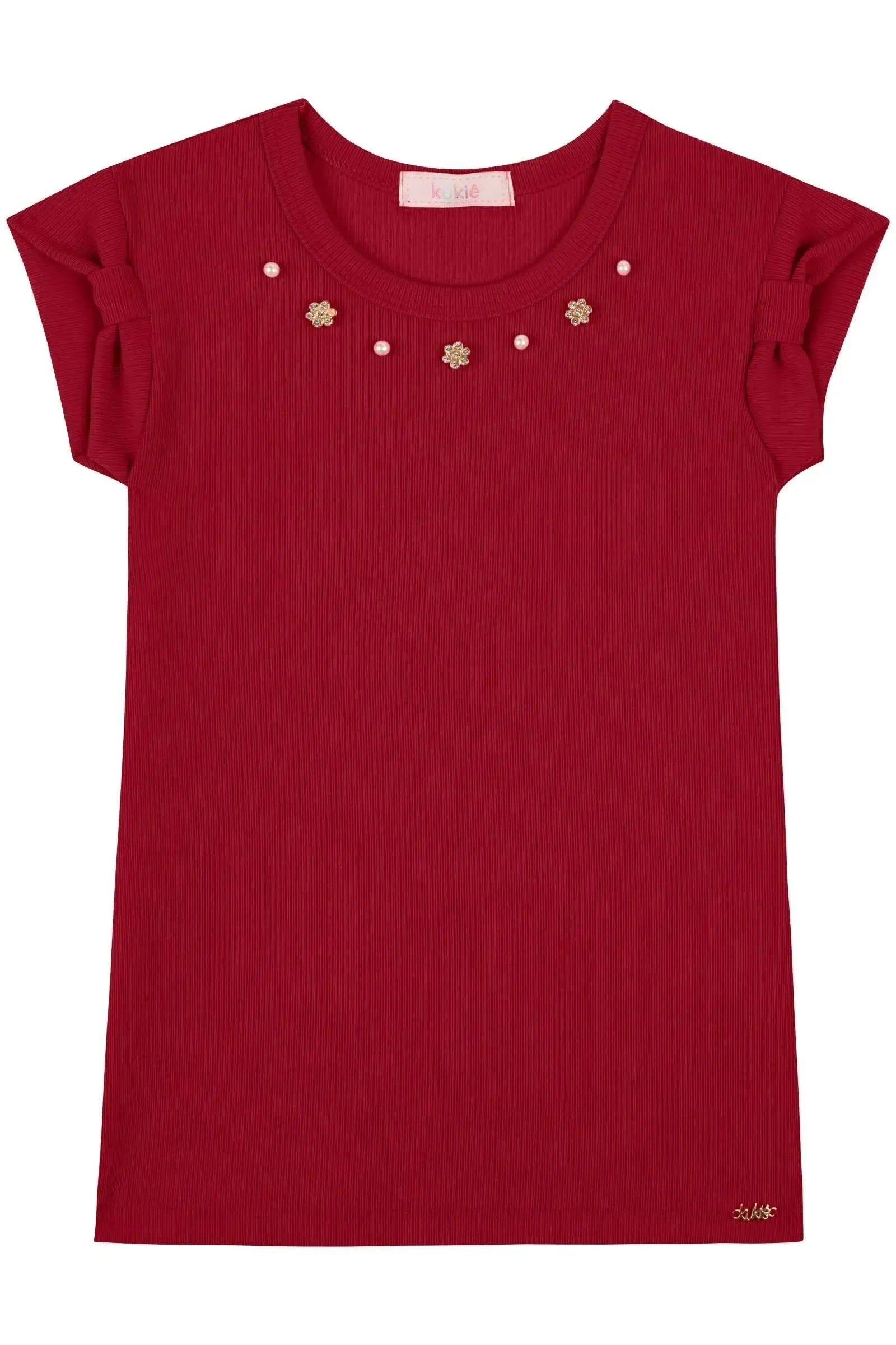 Blusa em Ribana Fancy 82979 Kukiê Infantil Menina