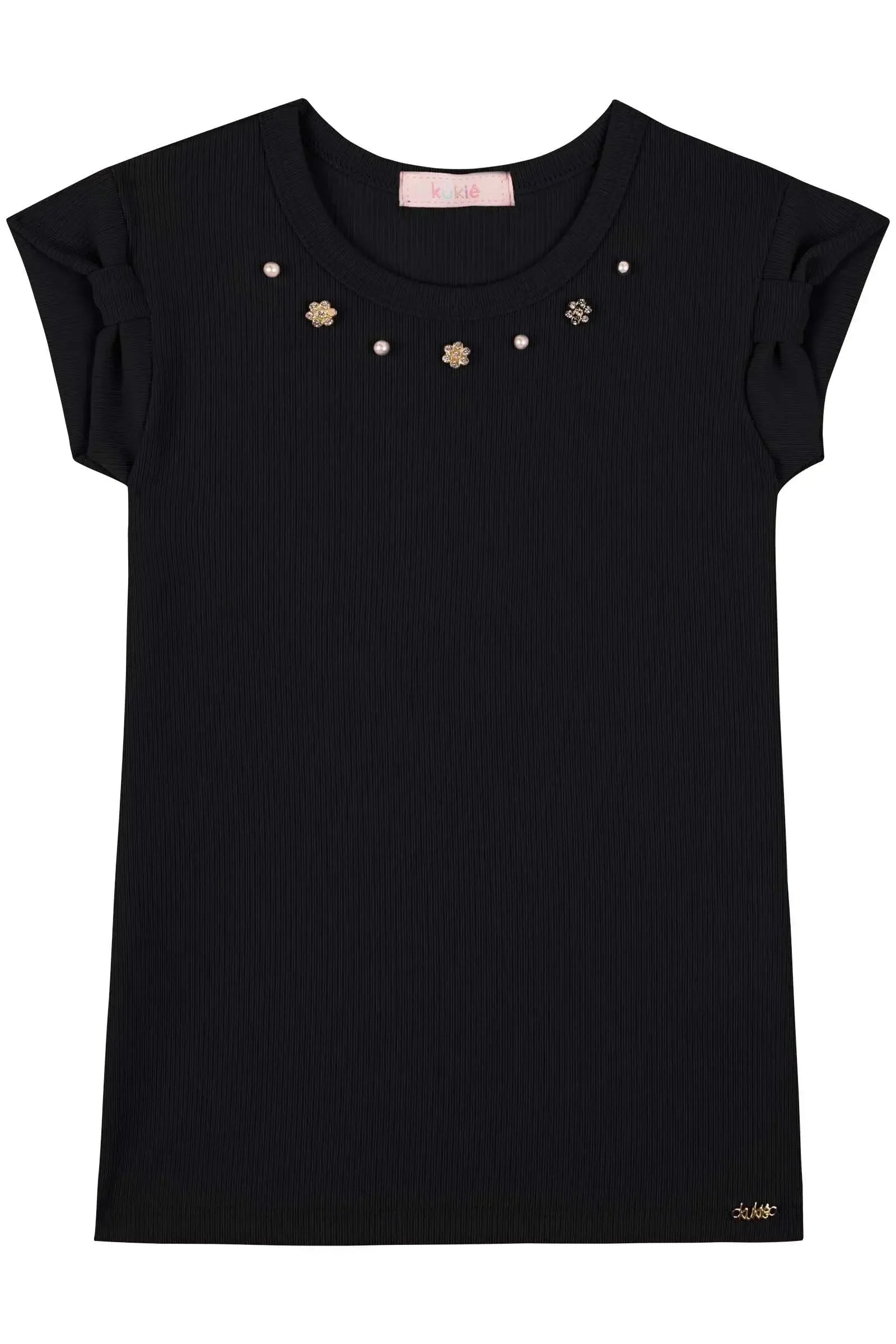 Blusa em Ribana Fancy 82979 Kukiê Infantil Menina