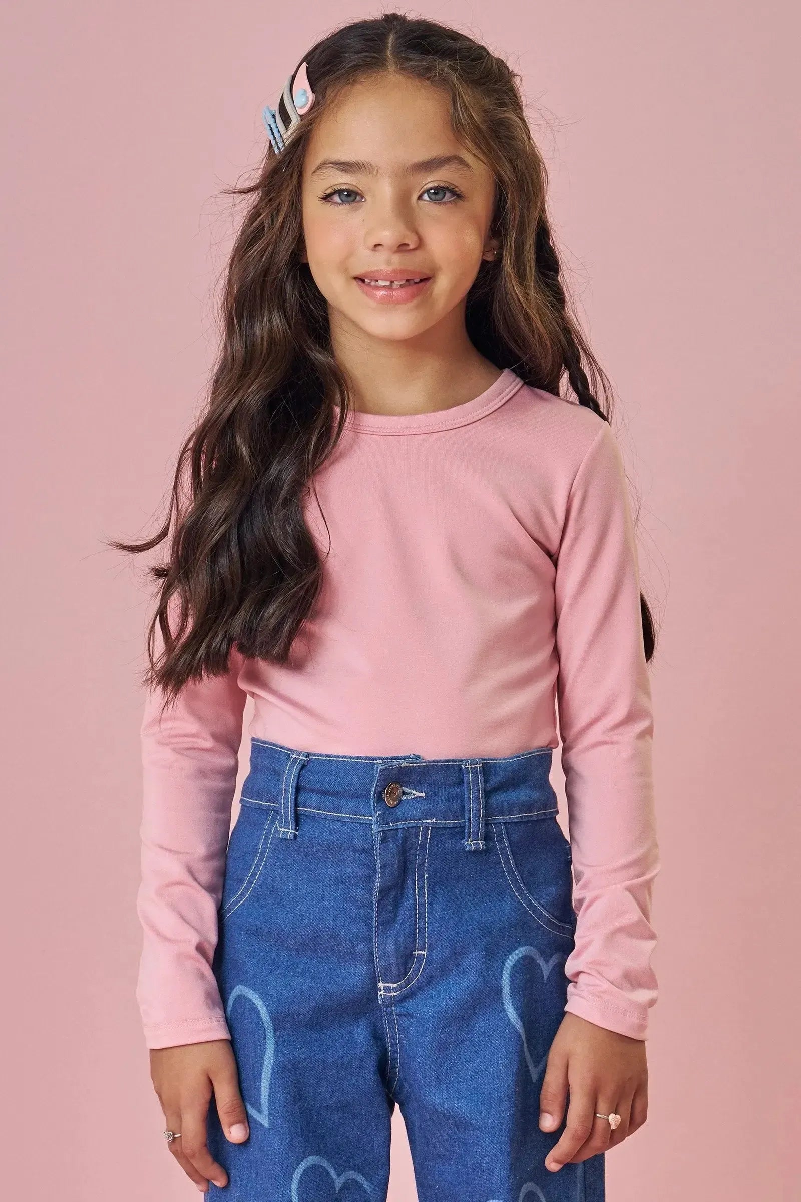 Blusa em Termoskin Peluciado 89262 Kukiê Infantil Menina