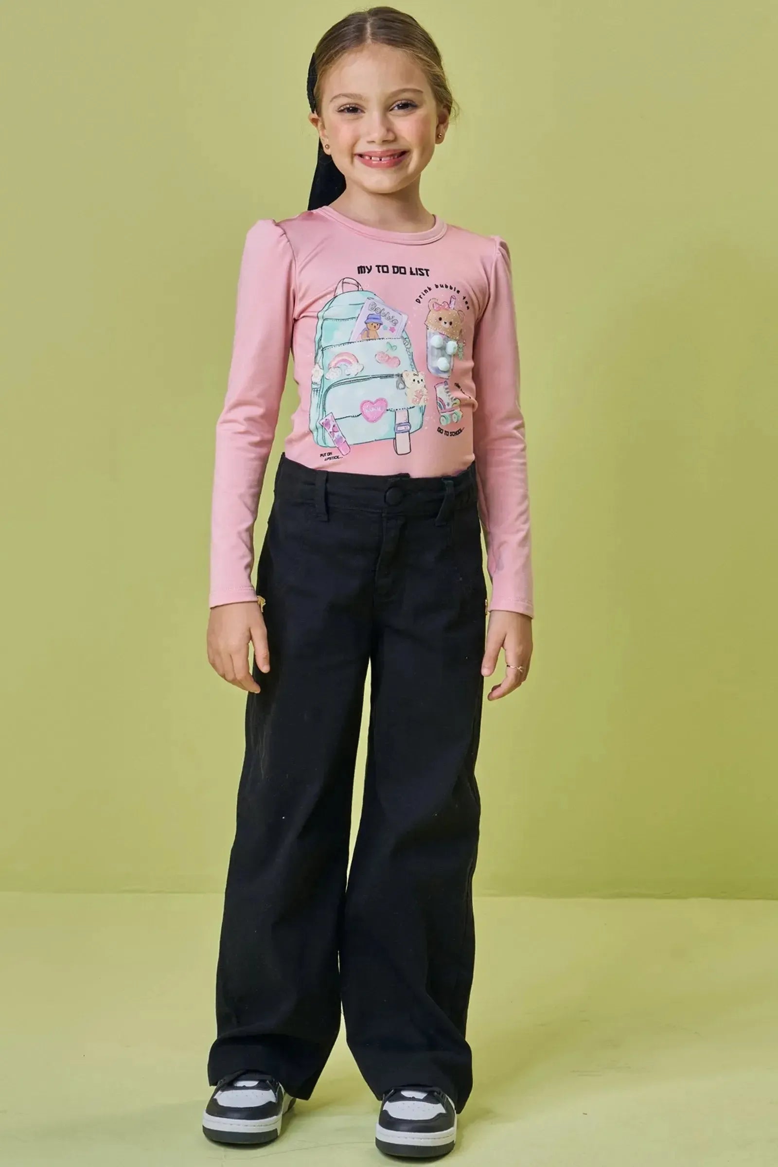 Blusa em Termoskin Peluciado 90795 Kukiê Infantil Menina