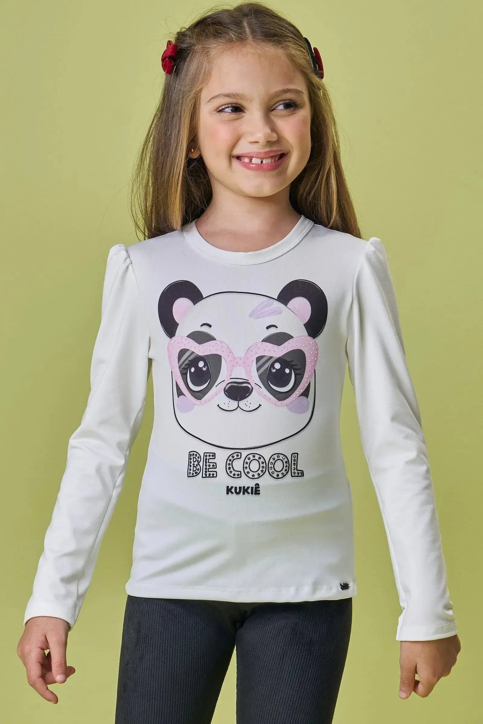 Blusa em Termoskin Peluciado 90799 Kukiê Infantil Menina