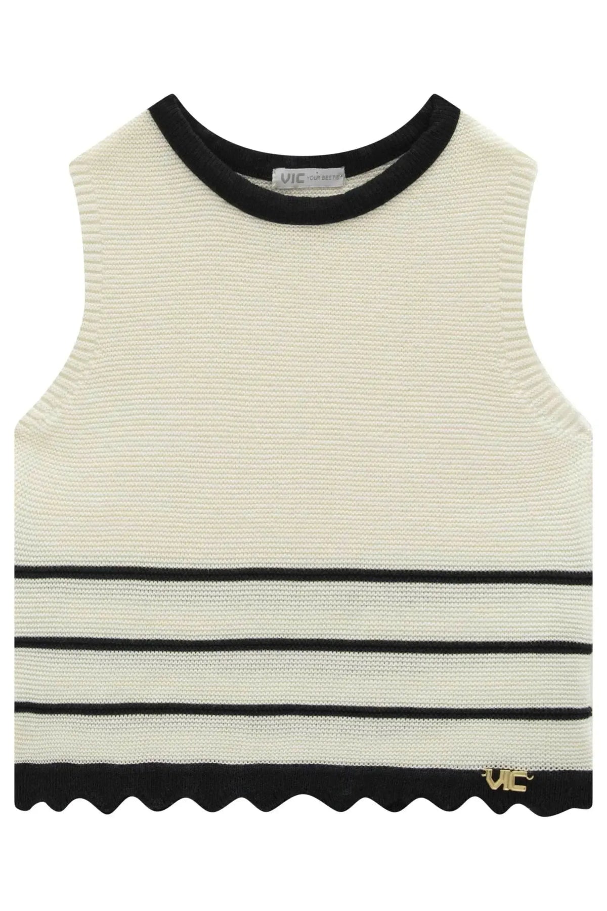 Blusa em Tricô 100% Algodão 98274 Vic Teen Menina