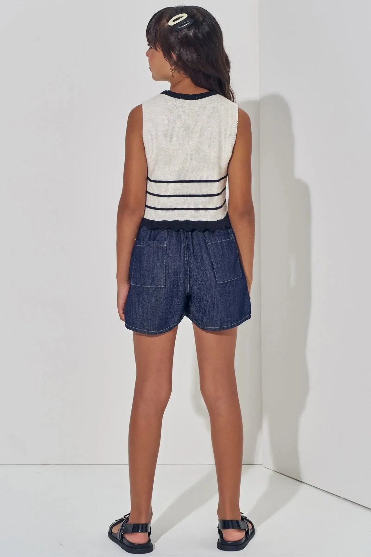 Blusa em Tricô 100% Algodão 98274 Vic Teen Menina