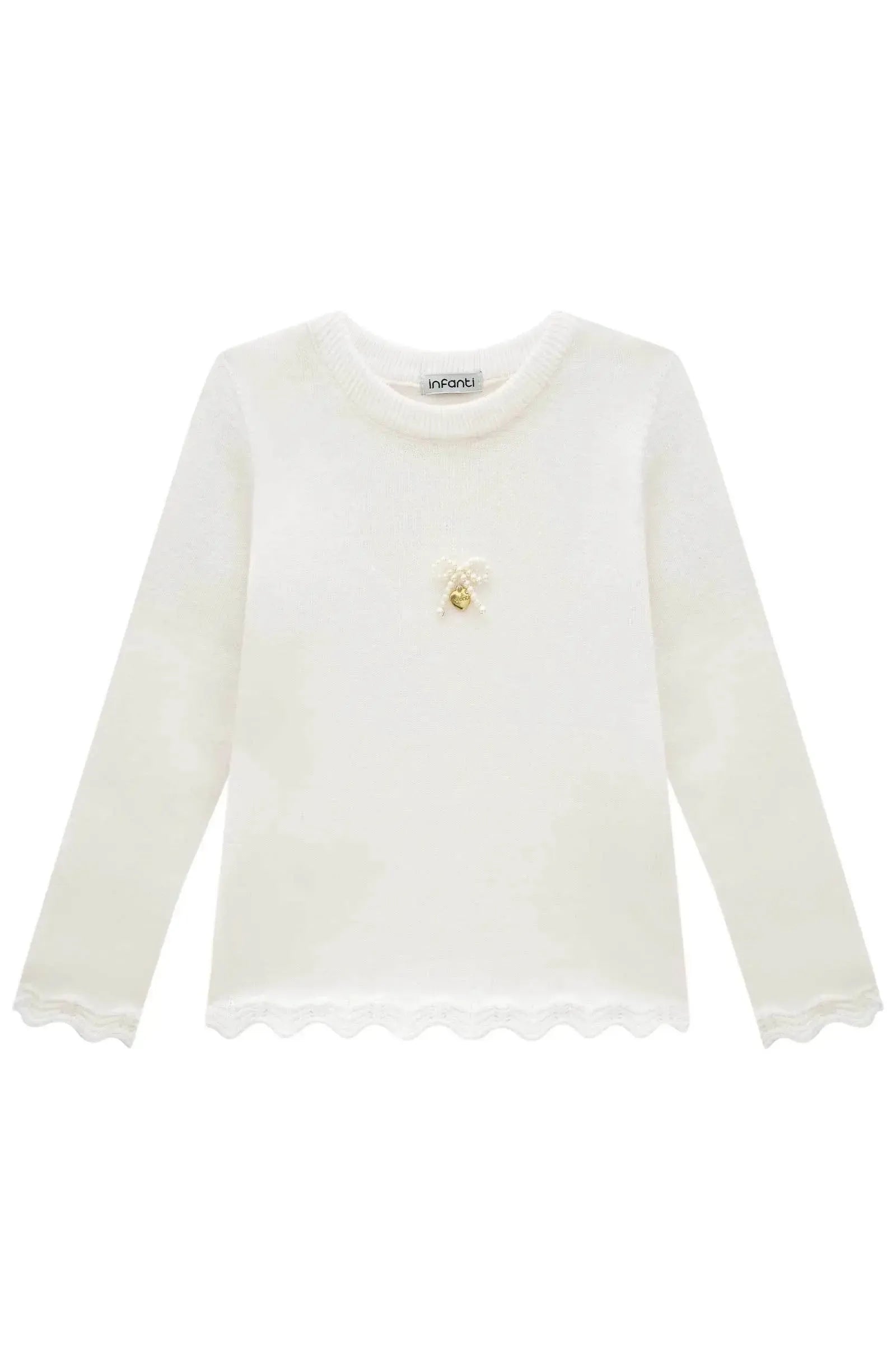 Blusa em Tricot Prime 87683 Infanti Infantil Menina