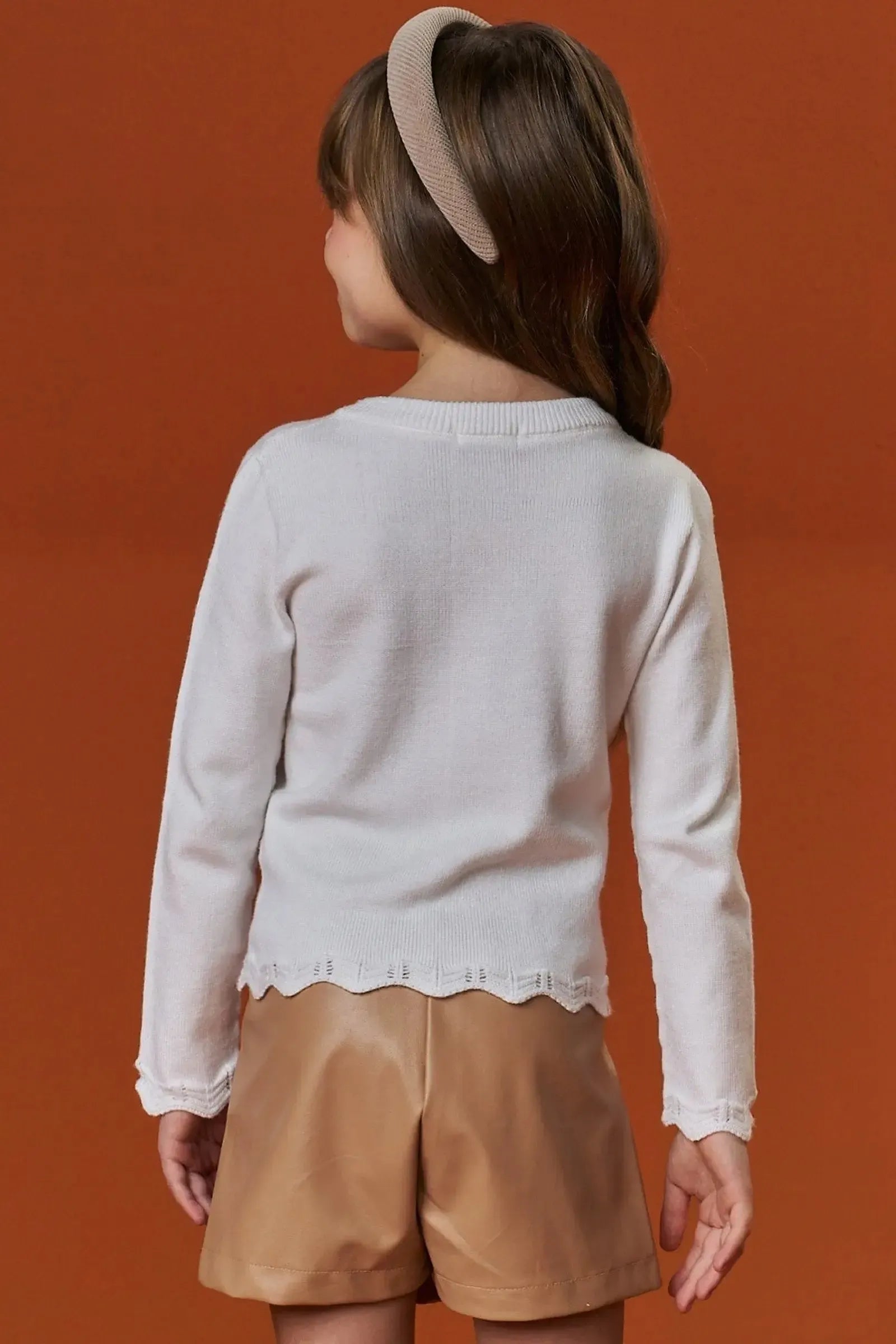 Blusa em Tricot Prime 87683 Infanti Infantil Menina