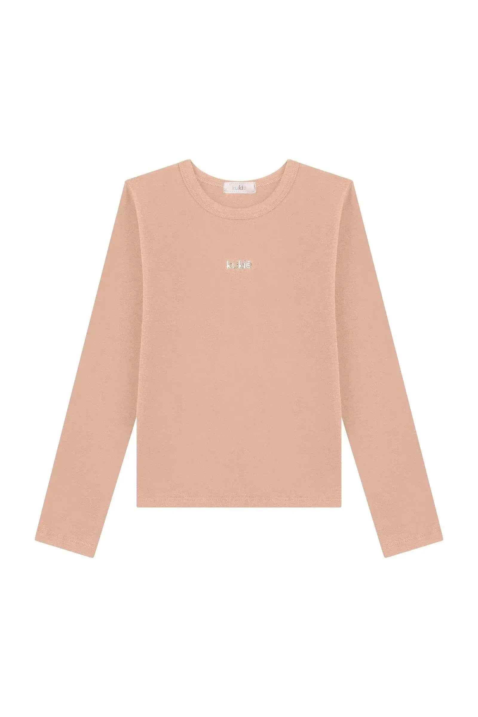 Blusa Manga Longa em Cotton 93609 Kukiê Infantil Menina