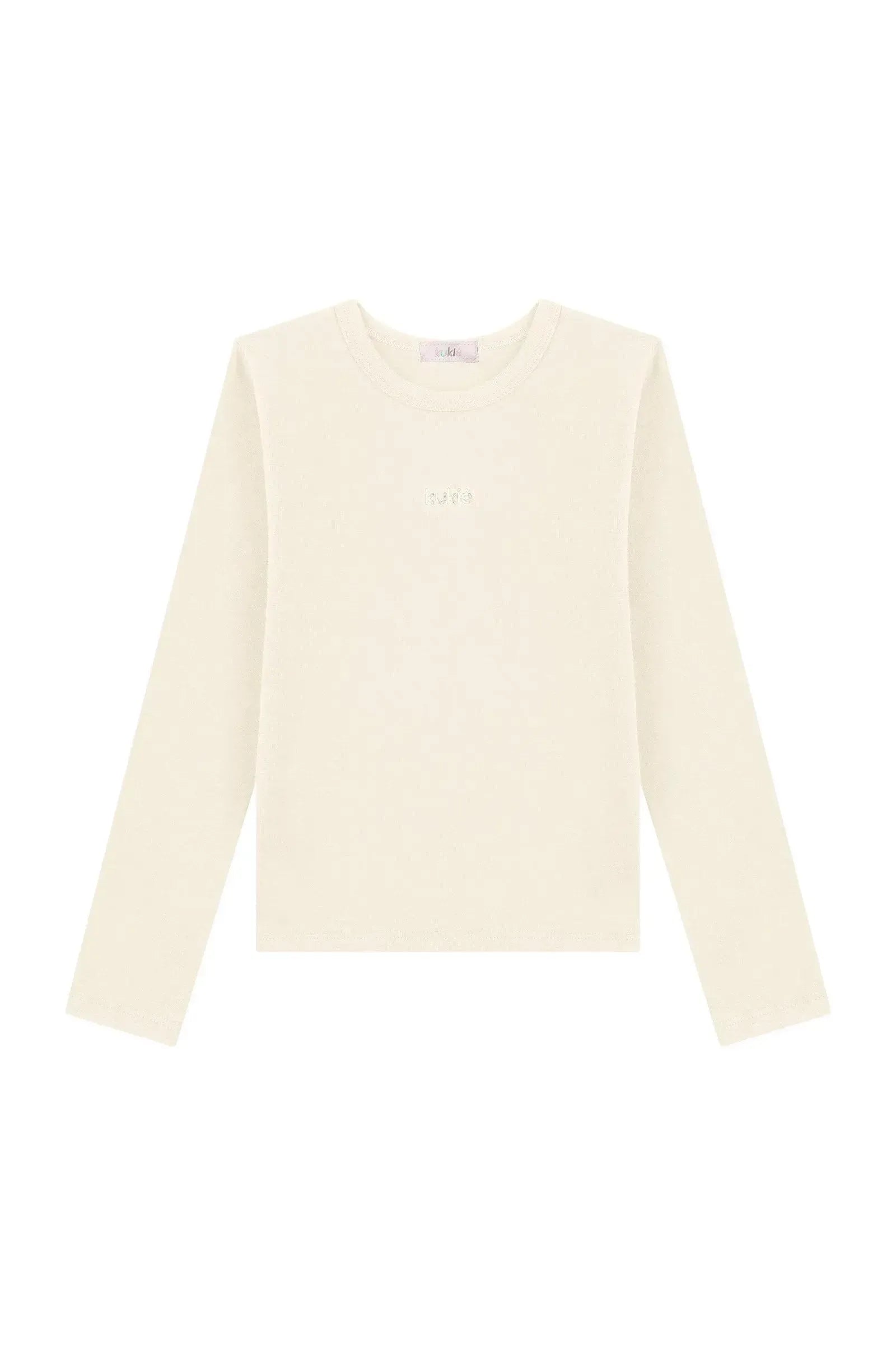 Blusa Manga Longa em Cotton 93609 Kukiê Infantil Menina