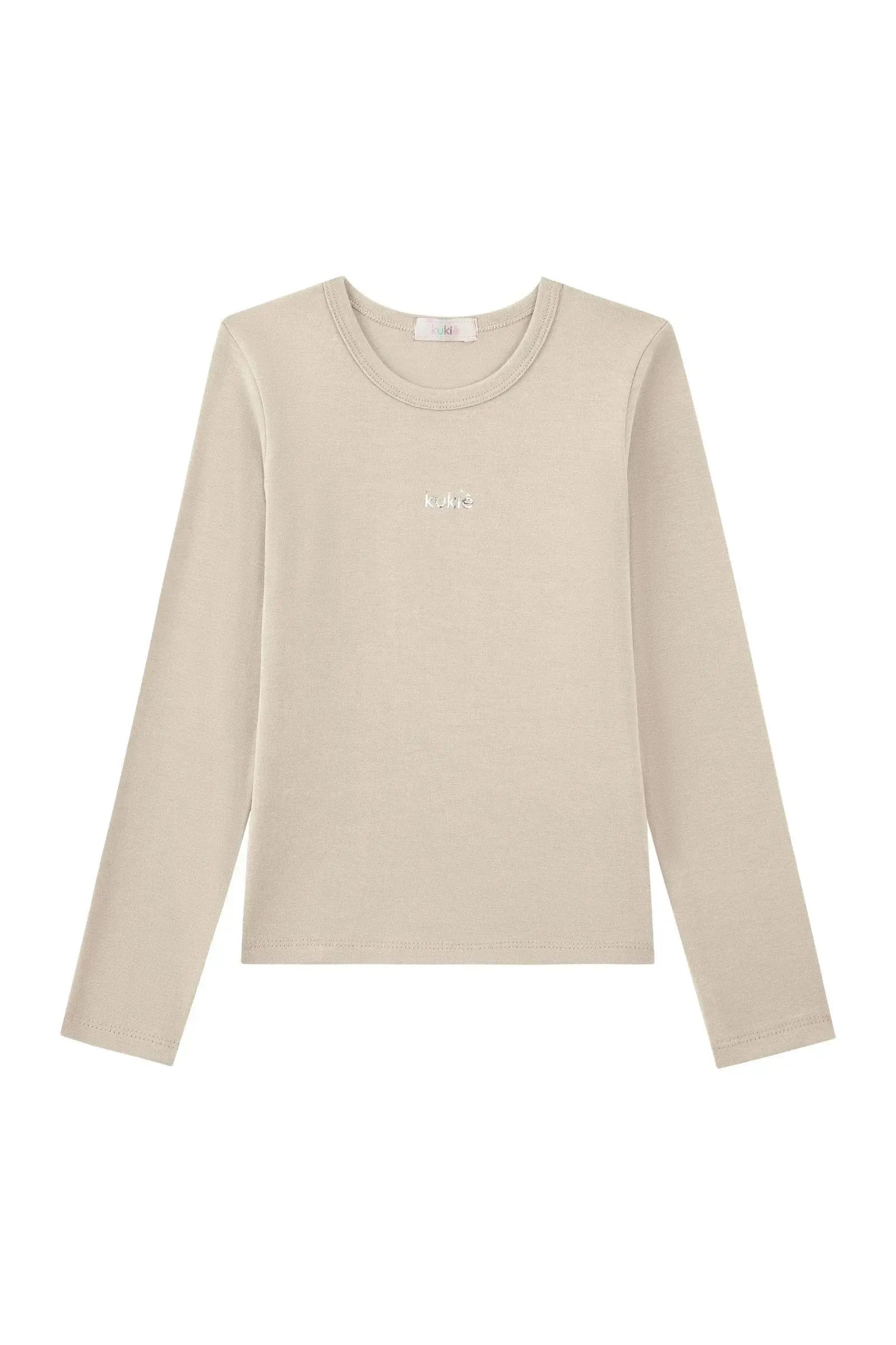 Blusa Manga Longa em Cotton 93613 Kukiê Infantil Menina