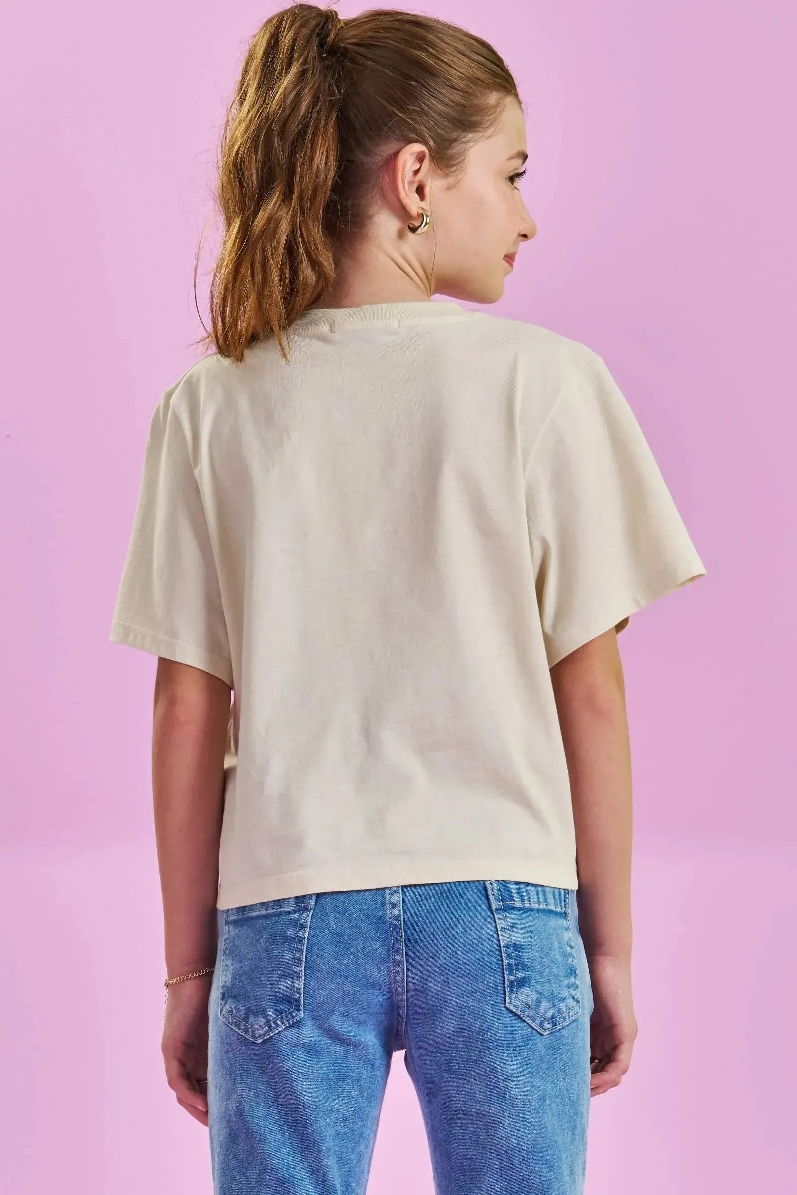 Blusa Over em Meia Malha 82897 Lilimoon Teen Menina