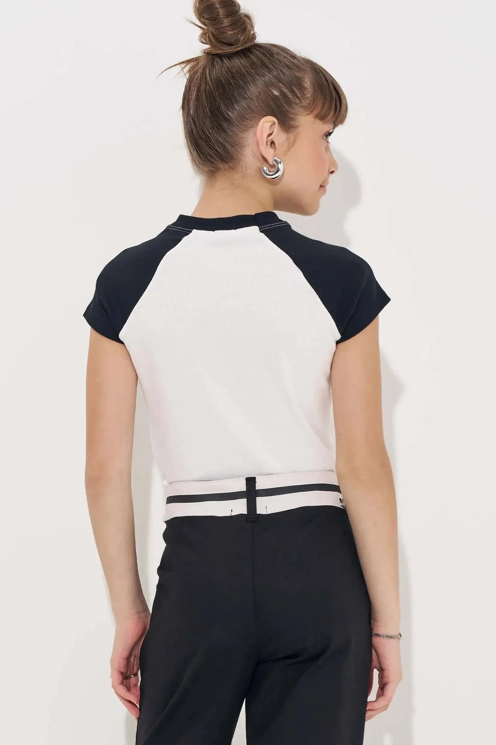 Blusa Raglan Baby Look em Ribana 83291 Vic&Vicky Teen Menina