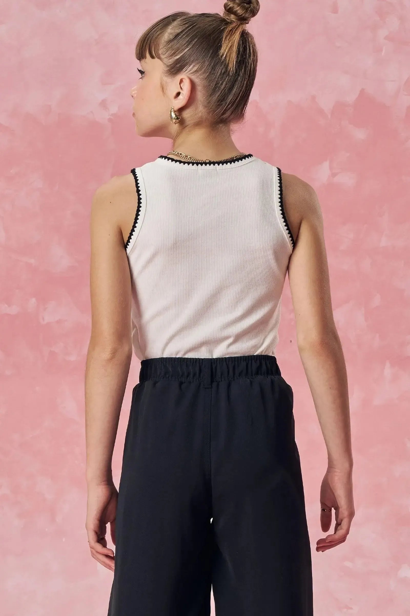 Blusa Regata em Canelado Liz 83539 Vic&Vicky Teen Menina