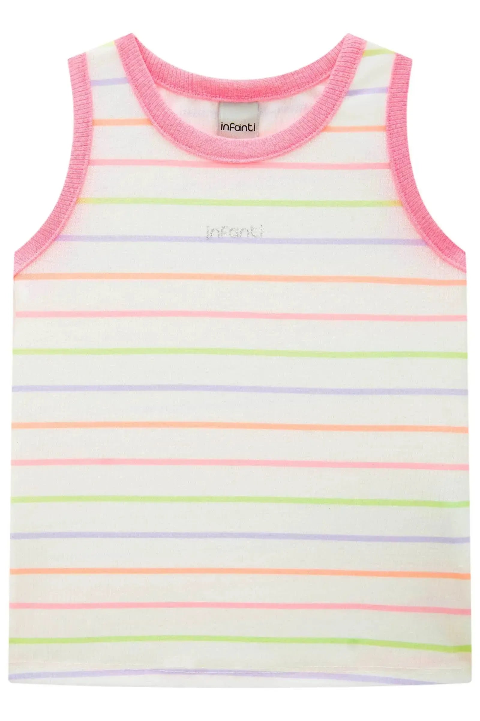 Blusa Regata em Canelado Liz 86550 Infanti Infantil Menina