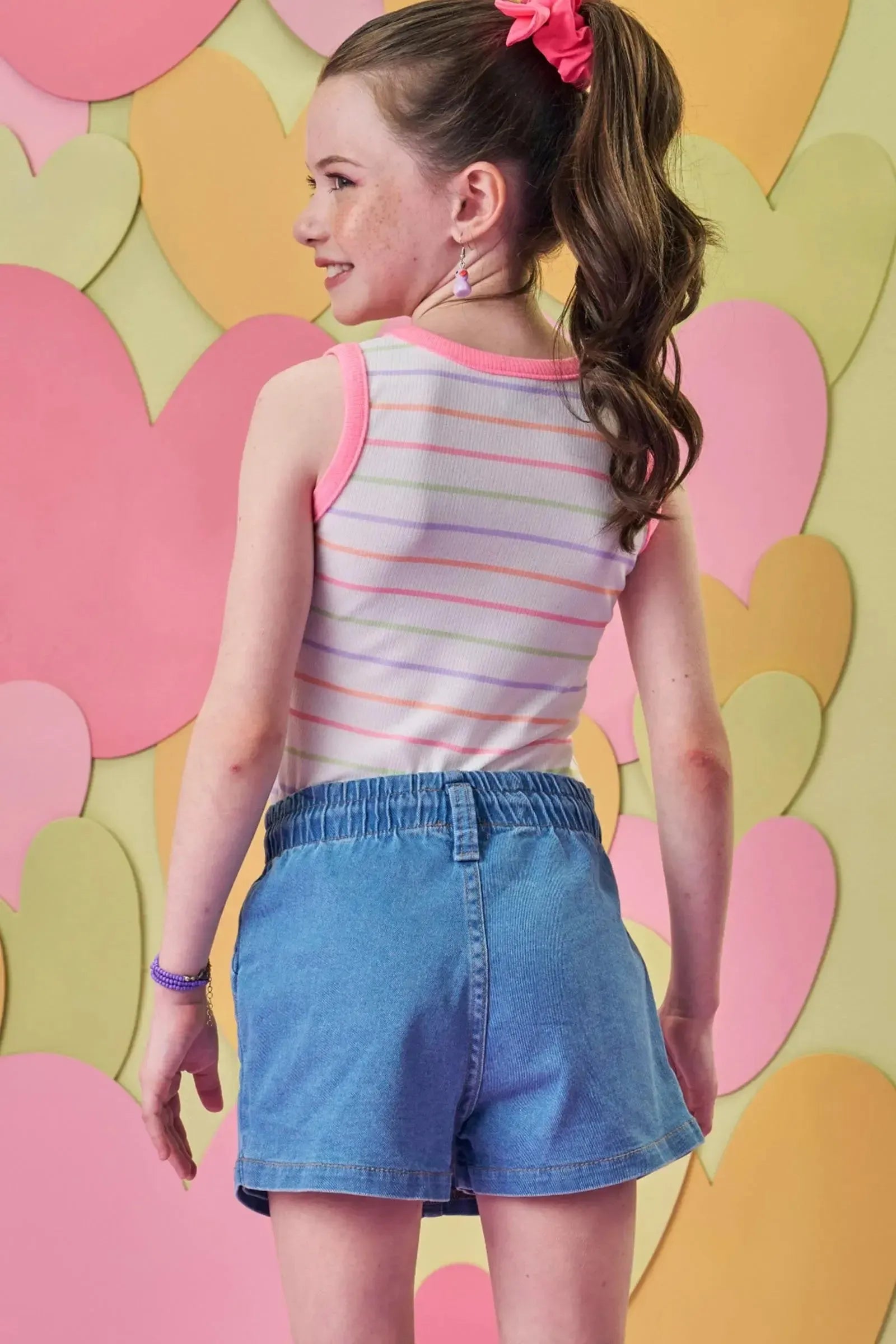 Blusa Regata em Canelado Liz 86550 Infanti Infantil Menina