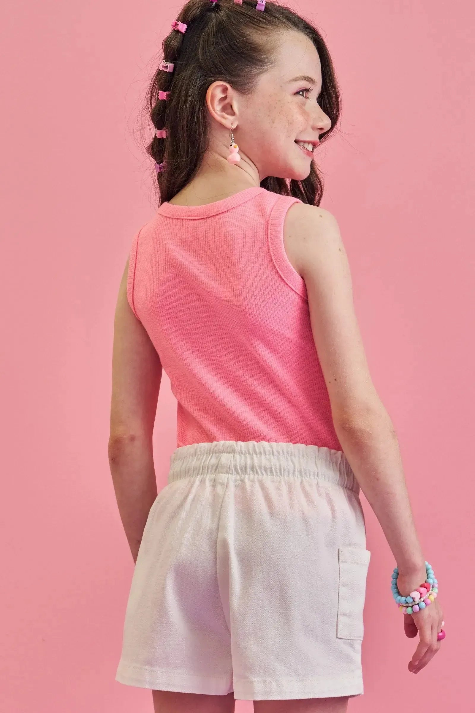 Blusa Regata em Canelado Liz 86603 Infanti Infantil Menina