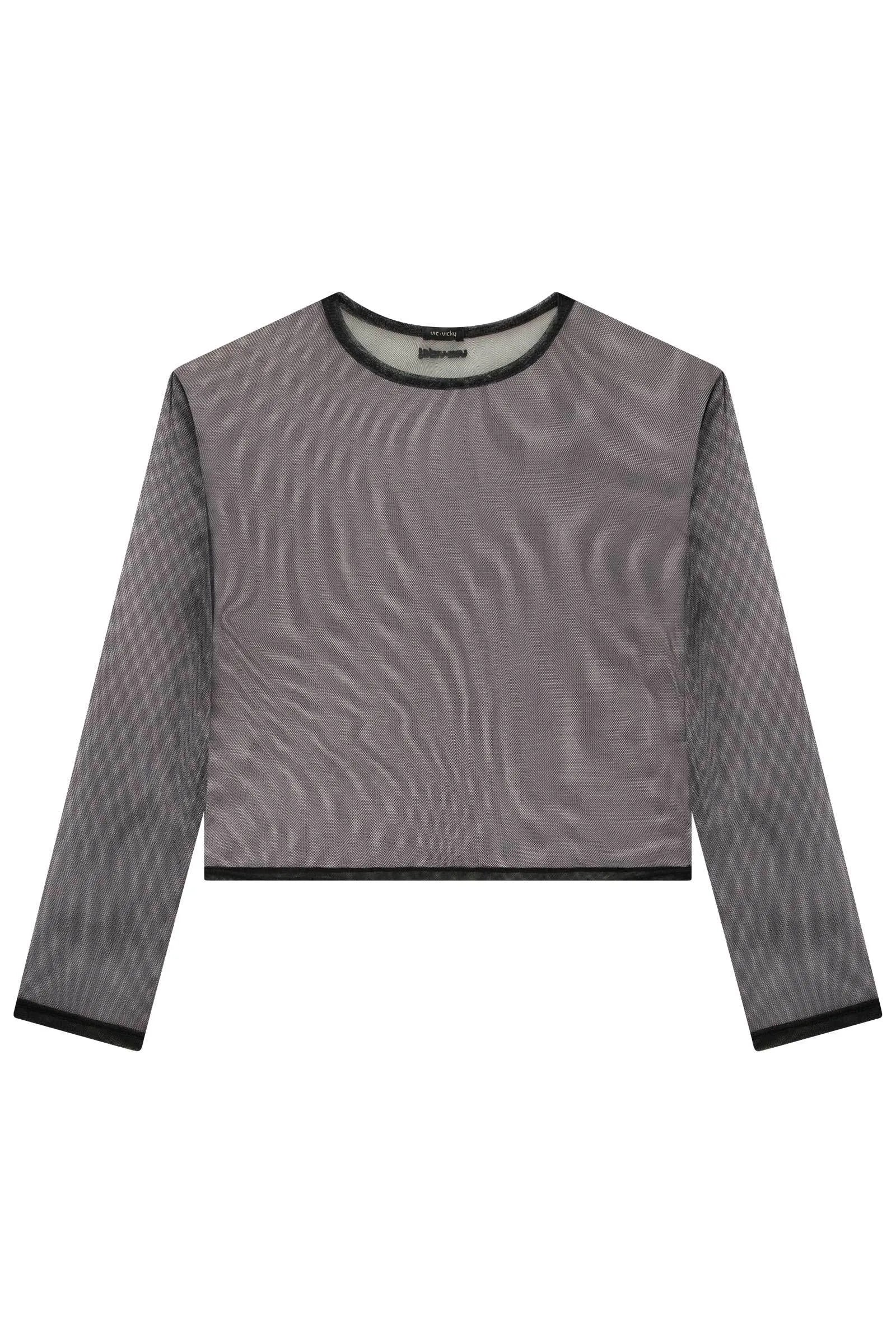 Blusa Sobreposição em Tule e Regata Cropped em Malha Uv 90137 Vic&Vicky Teen Menina