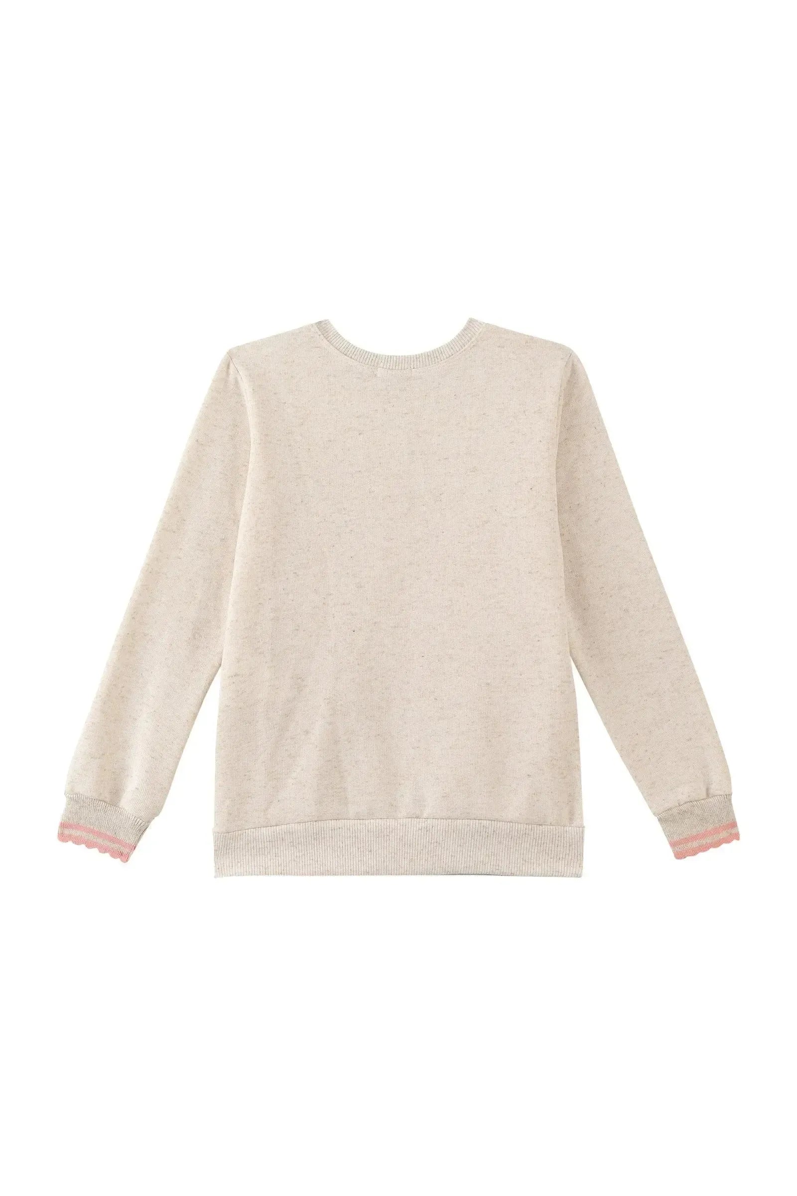 Blusão Alongado em Moletom Linho com Pelúcia 89913 Kukiê Infantil Menina