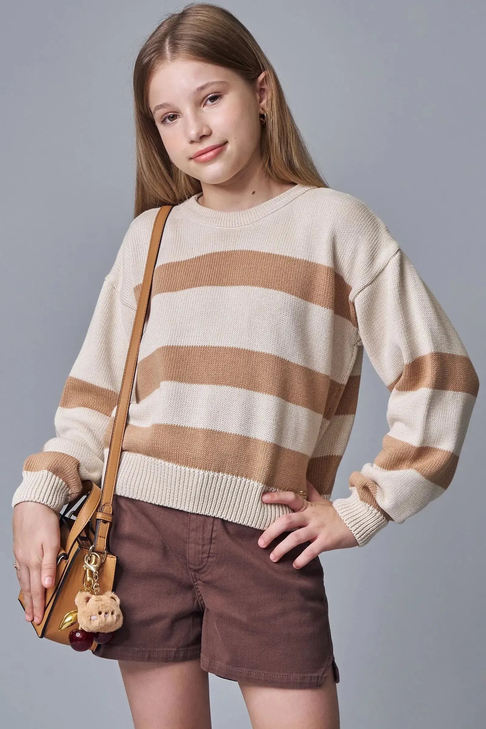 Blusão Boxy Baggy em Tricô 100% Algodão 86896 Lilimoon Teen Menina