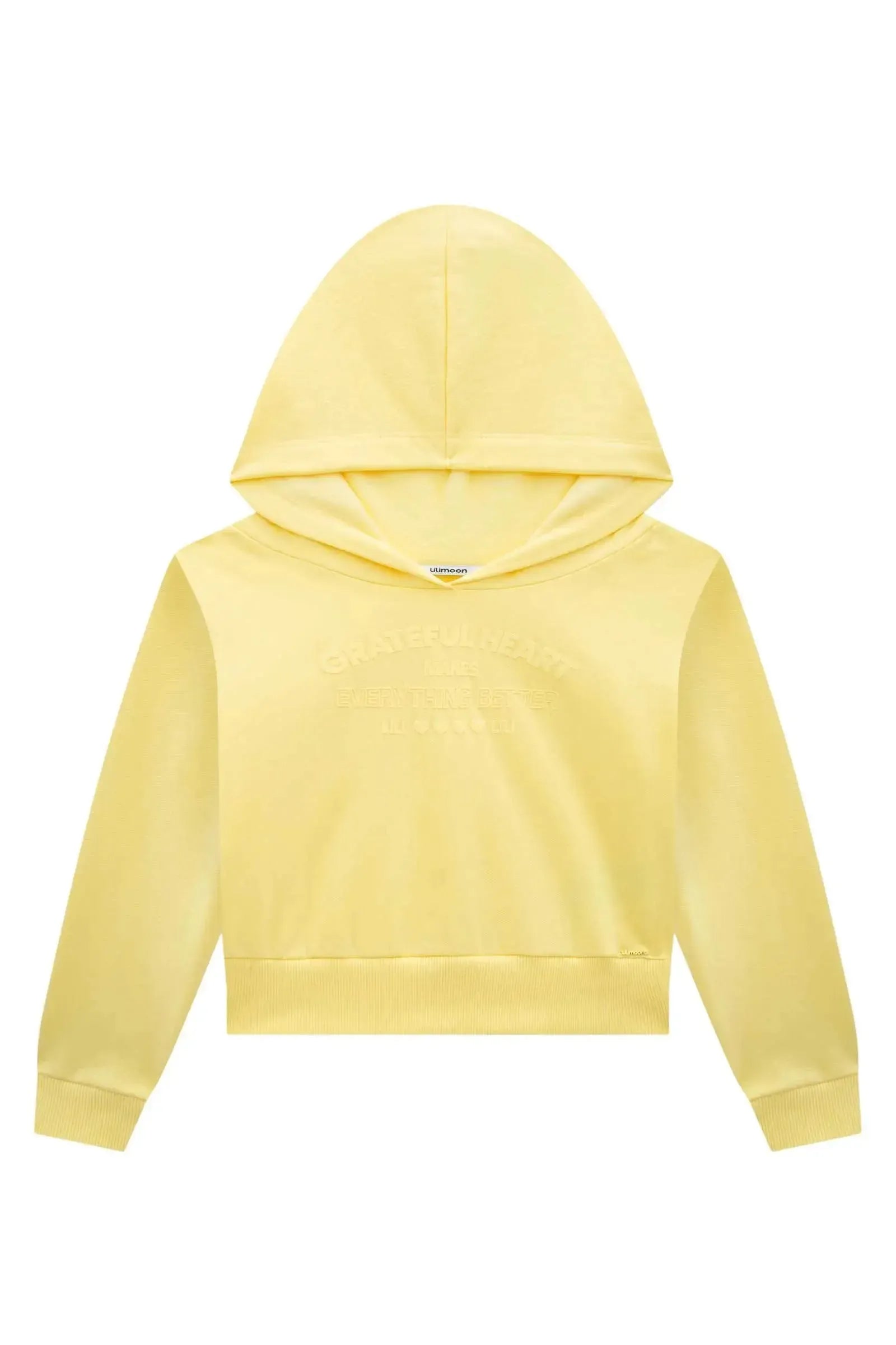 Blusão Boxy com Capuz em Moletom com Pelúcia 89541 Lilimoon Teen Menina