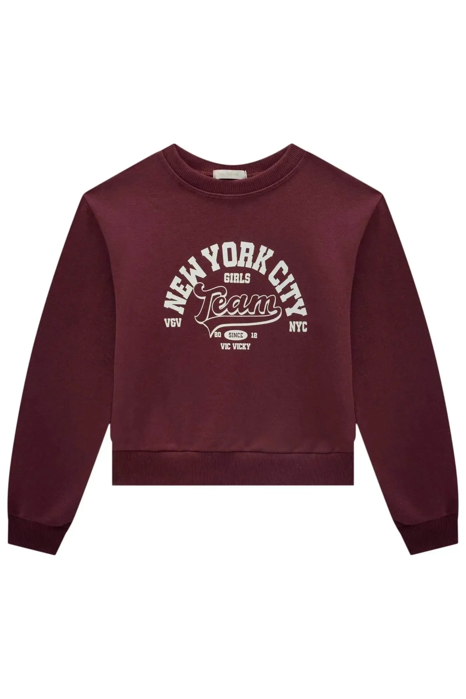 Blusão Boxy Over em Moletom com Pelúcia 89190 Vic&Vicky Teen Menina