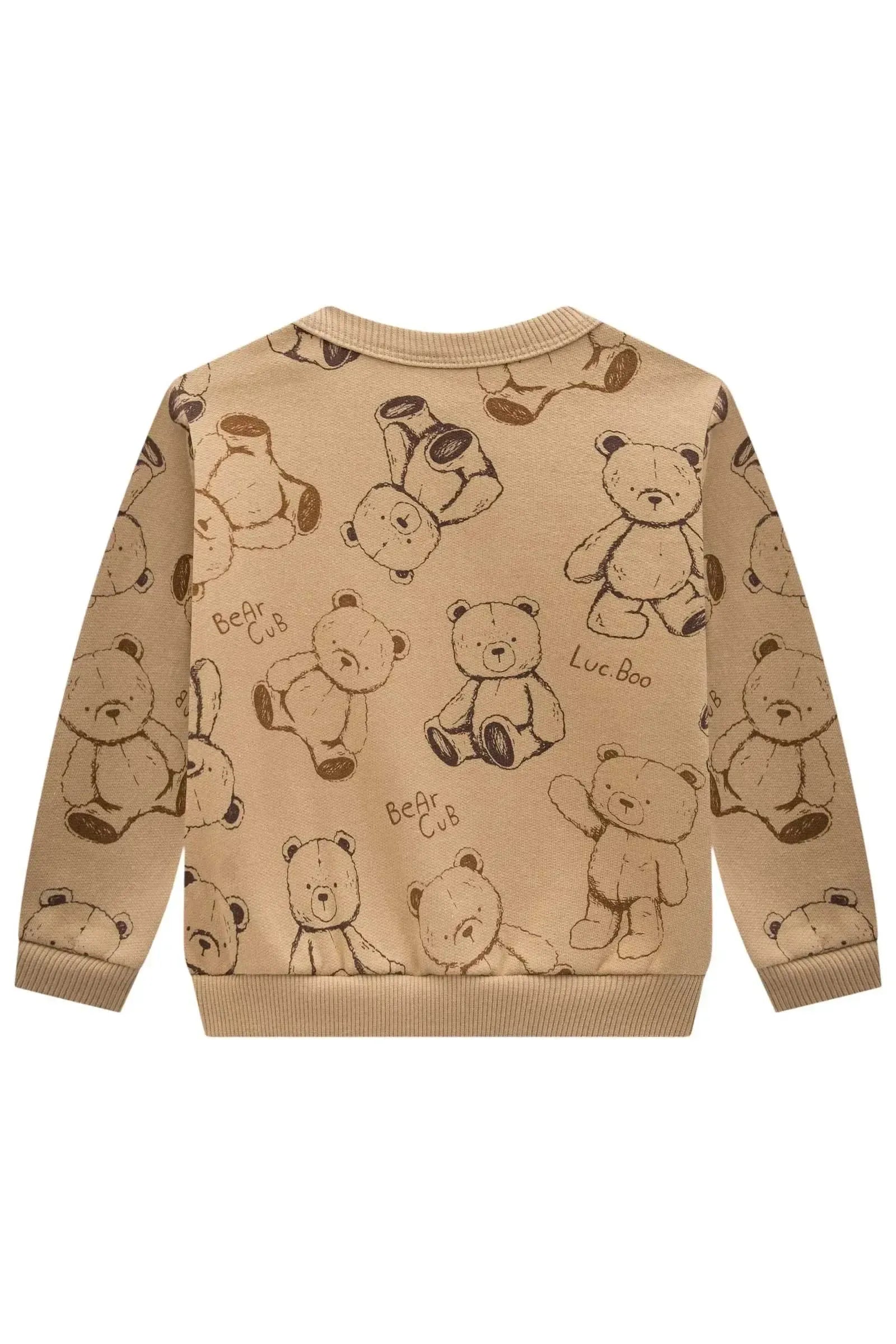 Blusão em Moletom com Pelúcia 89395 LucBoo Bebê Menino