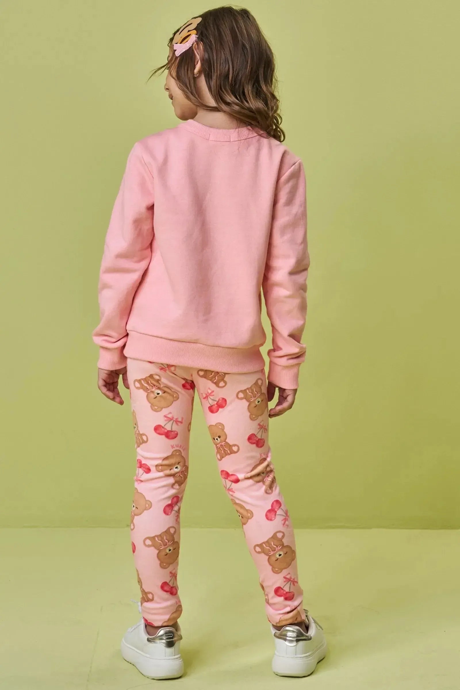 Blusão em Moletom com Pelúcia 89583 Kukiê Infantil Menina