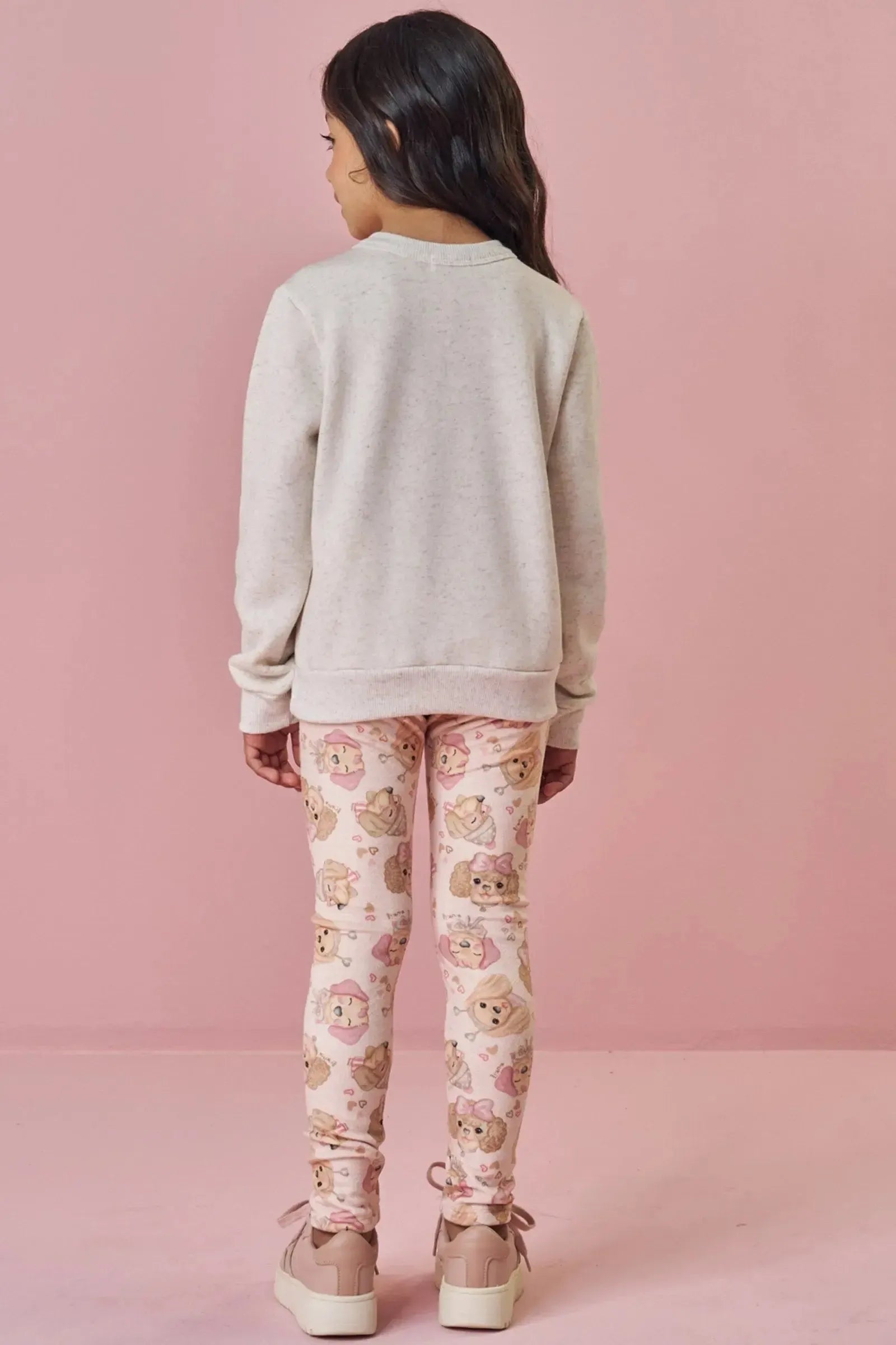 Blusão em Moletom com Pelúcia 89620 Kukiê Infantil Menina