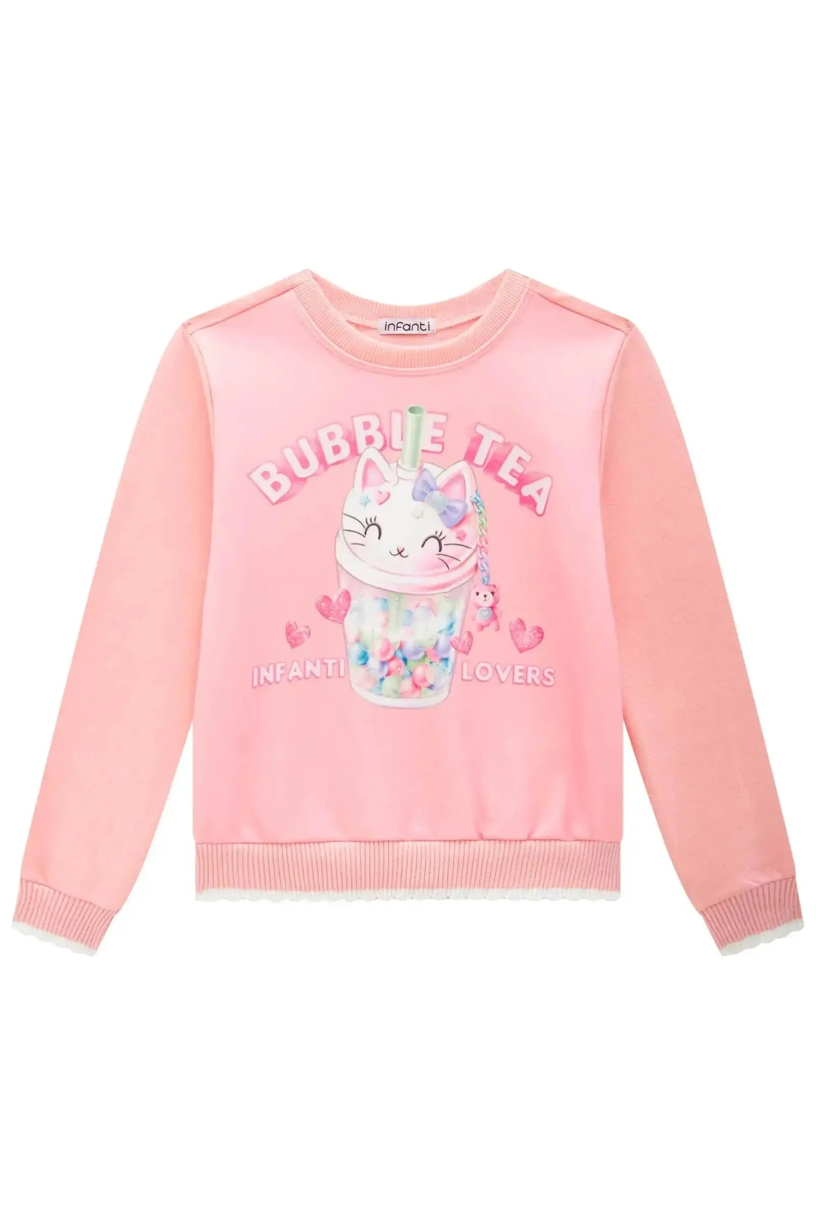 Blusão em Moletom com Pelúcia 90804 Infanti Infantil Menina