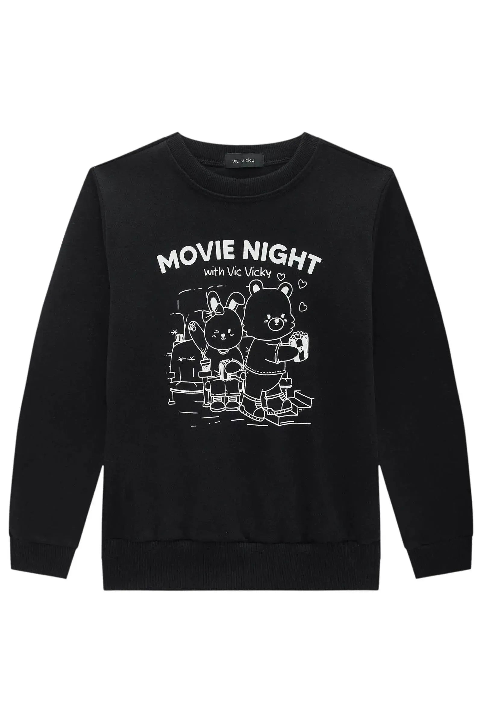 Blusão em Moletom com Pelúcia 92177 Vic&Vicky Teen Menina