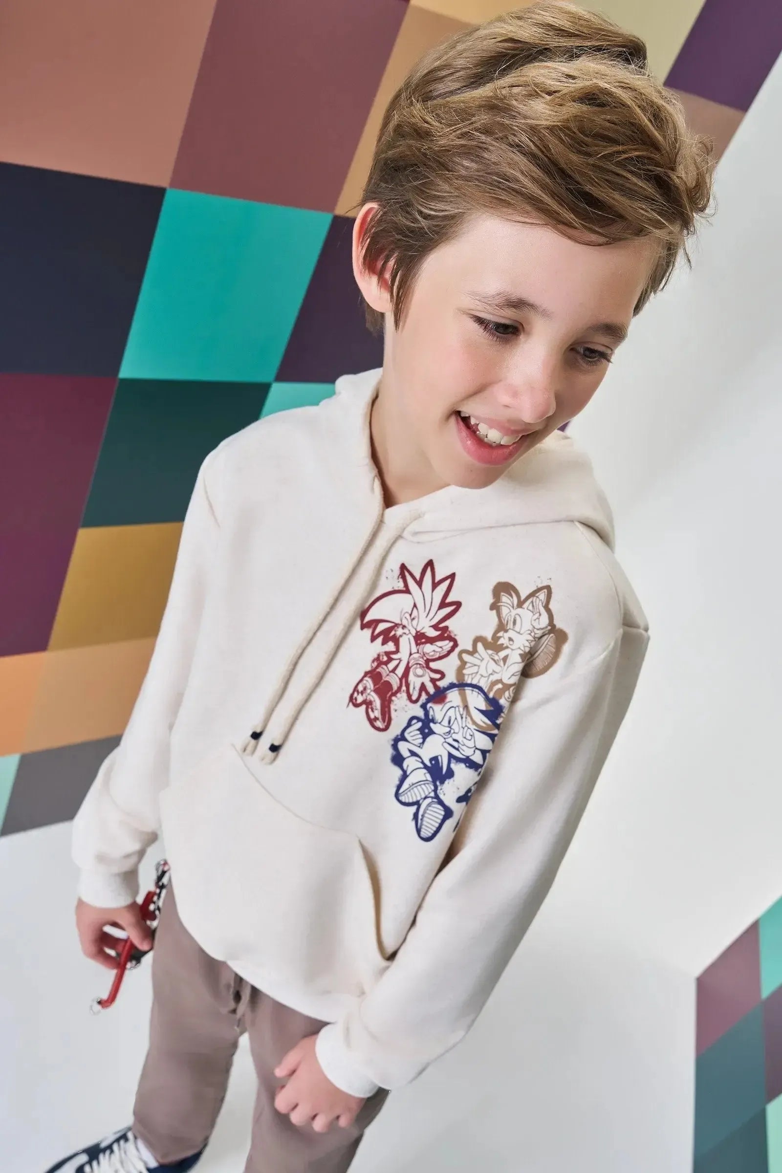 Blusão em Moletom sem Pelúcia 89133 Johnny Fox Teen Menino