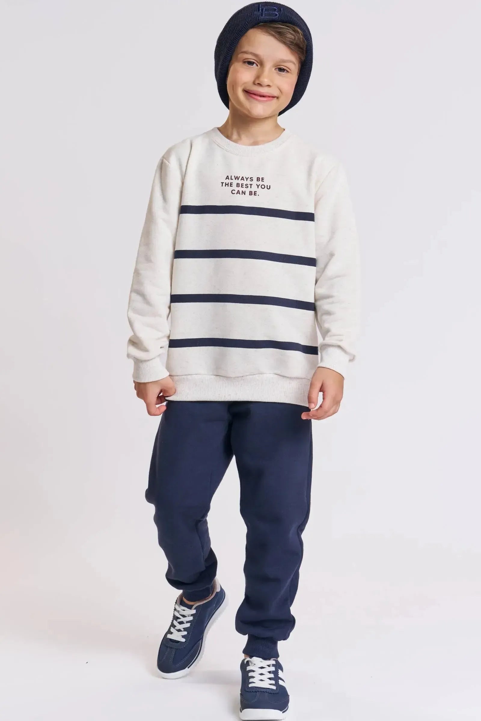 Blusão em Moletom sem Pelúcia 89464 LucBoo Infantil Menino