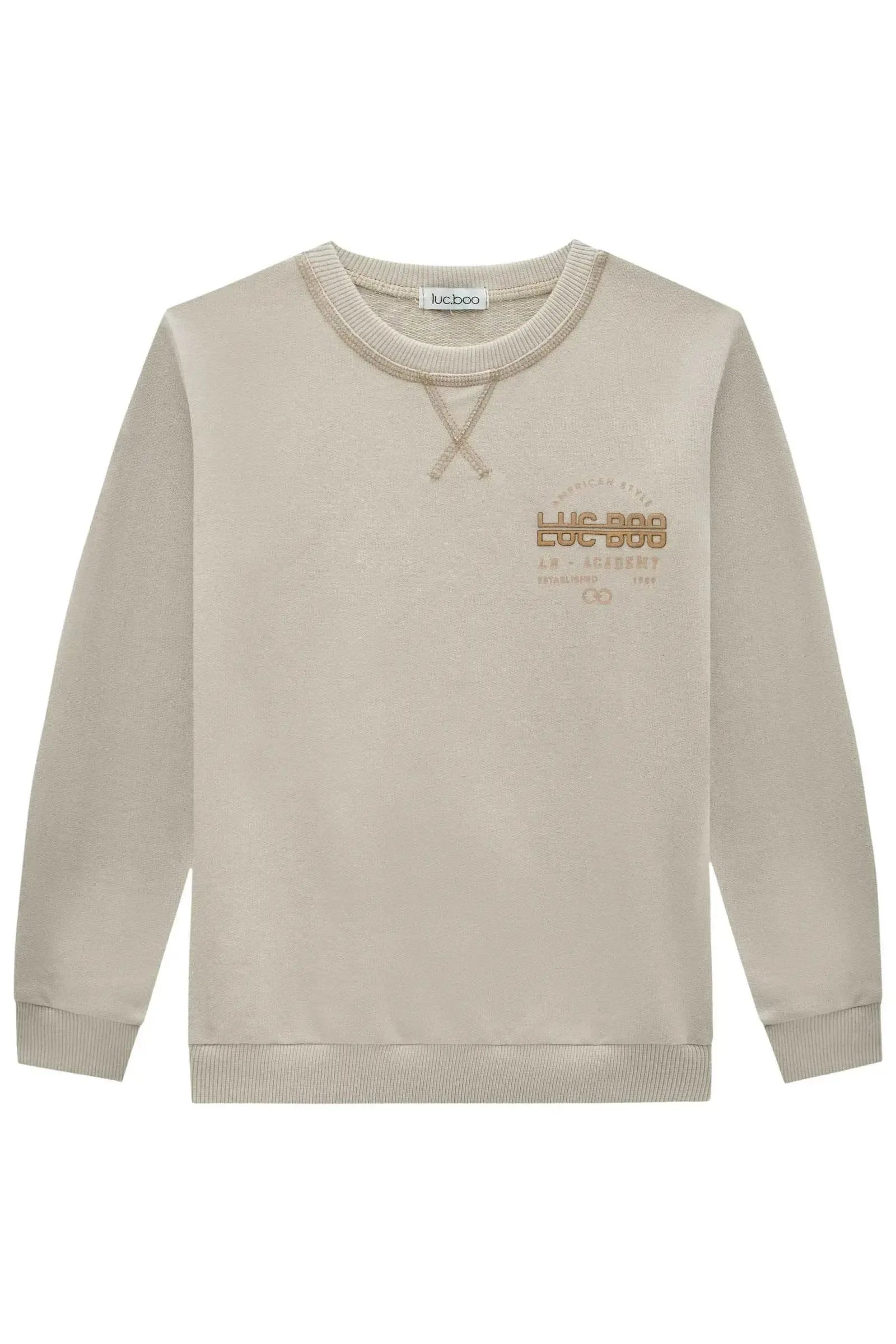 Blusão em Moletom sem Pelúcia 90103 LucBoo Infantil Menino