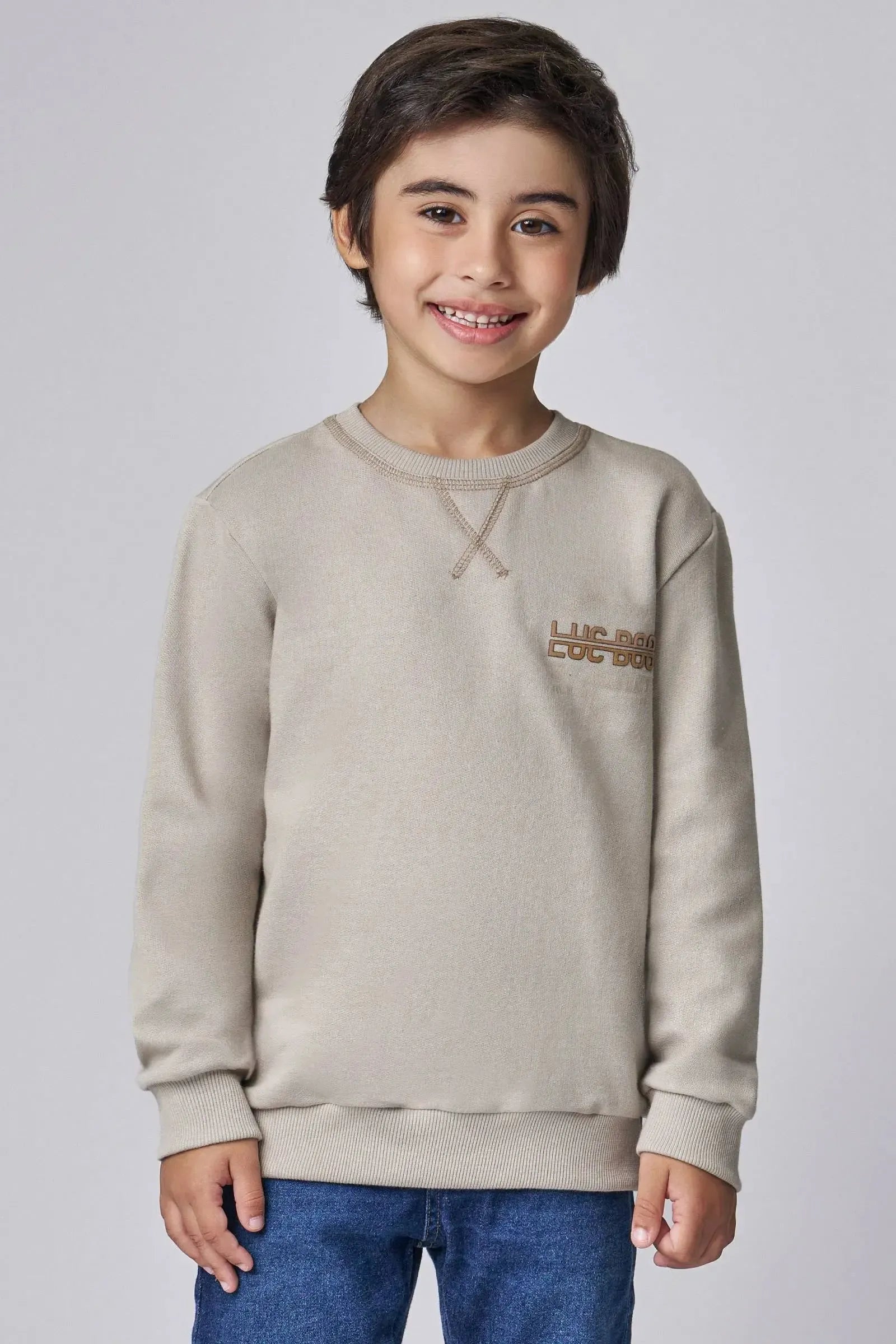 Blusão em Moletom sem Pelúcia 90103 LucBoo Infantil Menino