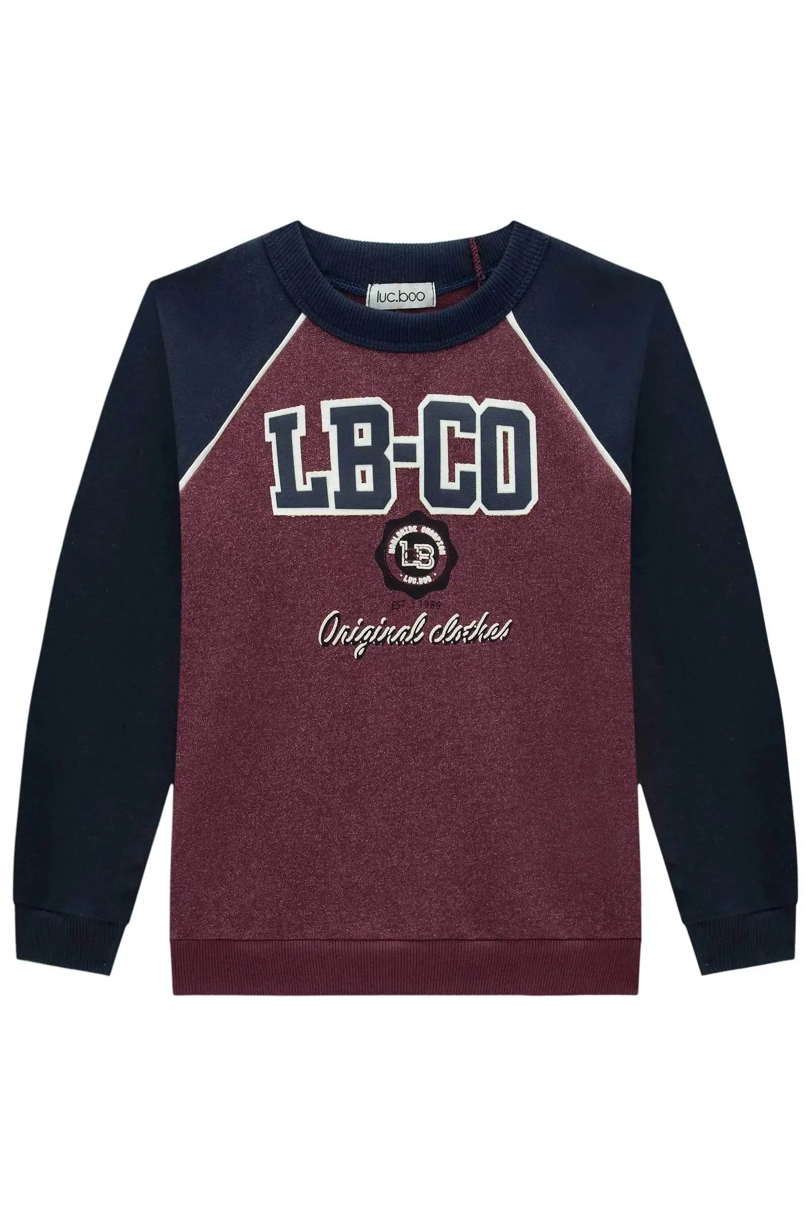 Blusão em Moletom sem Pelúcia 90104 LucBoo Infantil Menino