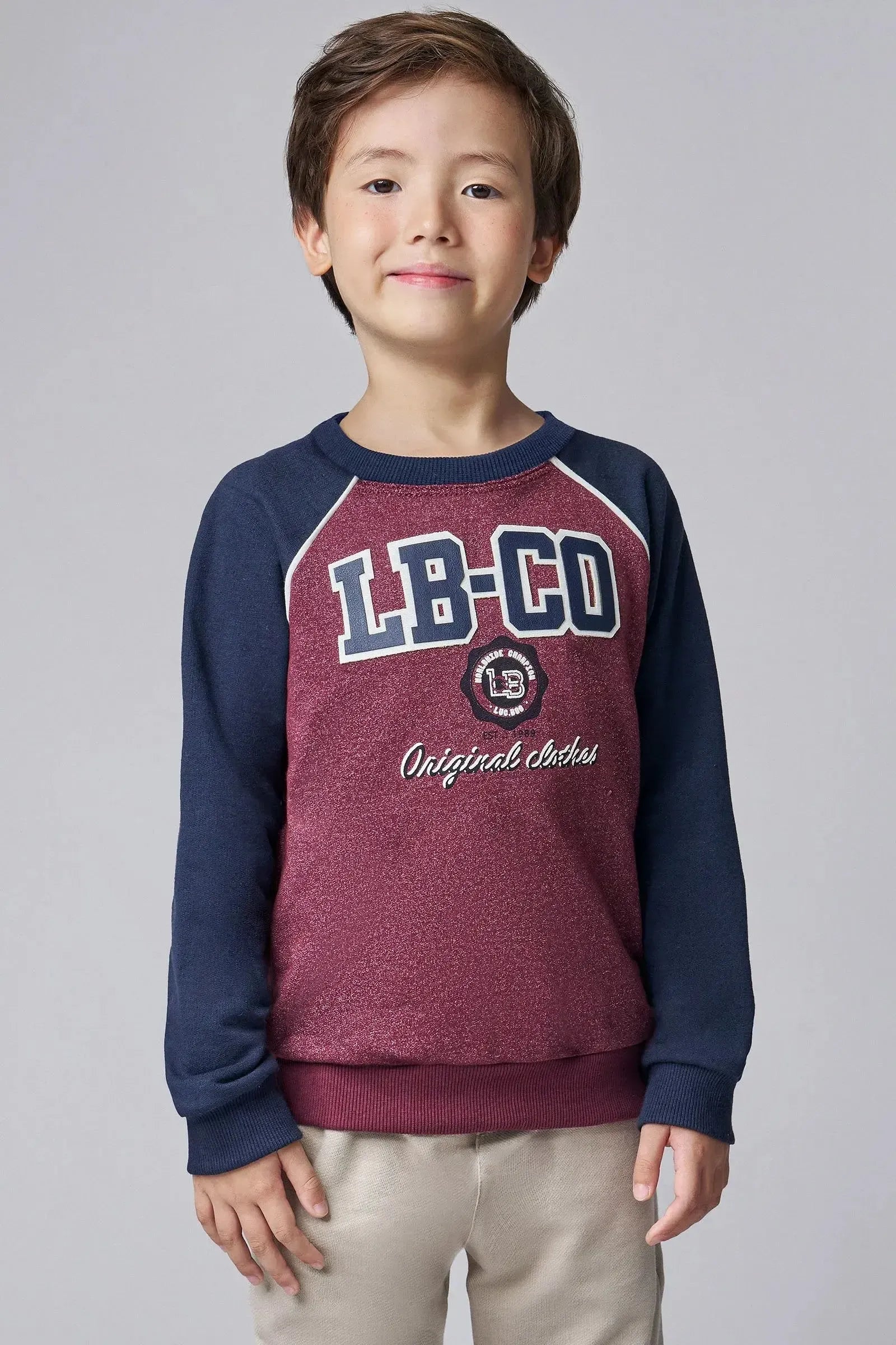 Blusão em Moletom sem Pelúcia 90104 LucBoo Infantil Menino