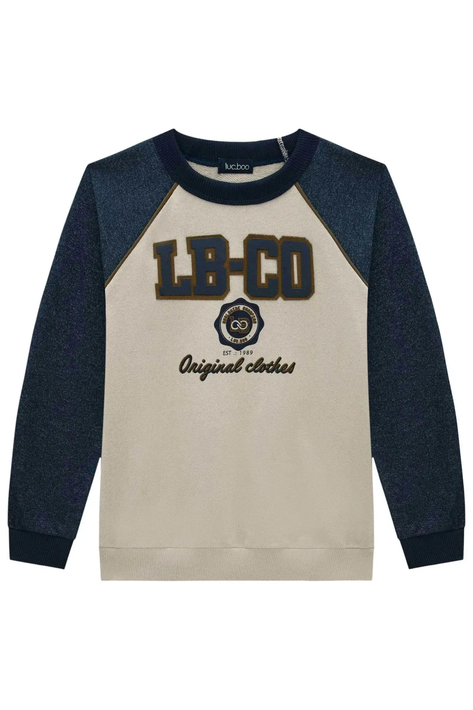 Blusão em Moletom sem Pelúcia 90104 LucBoo Infantil Menino